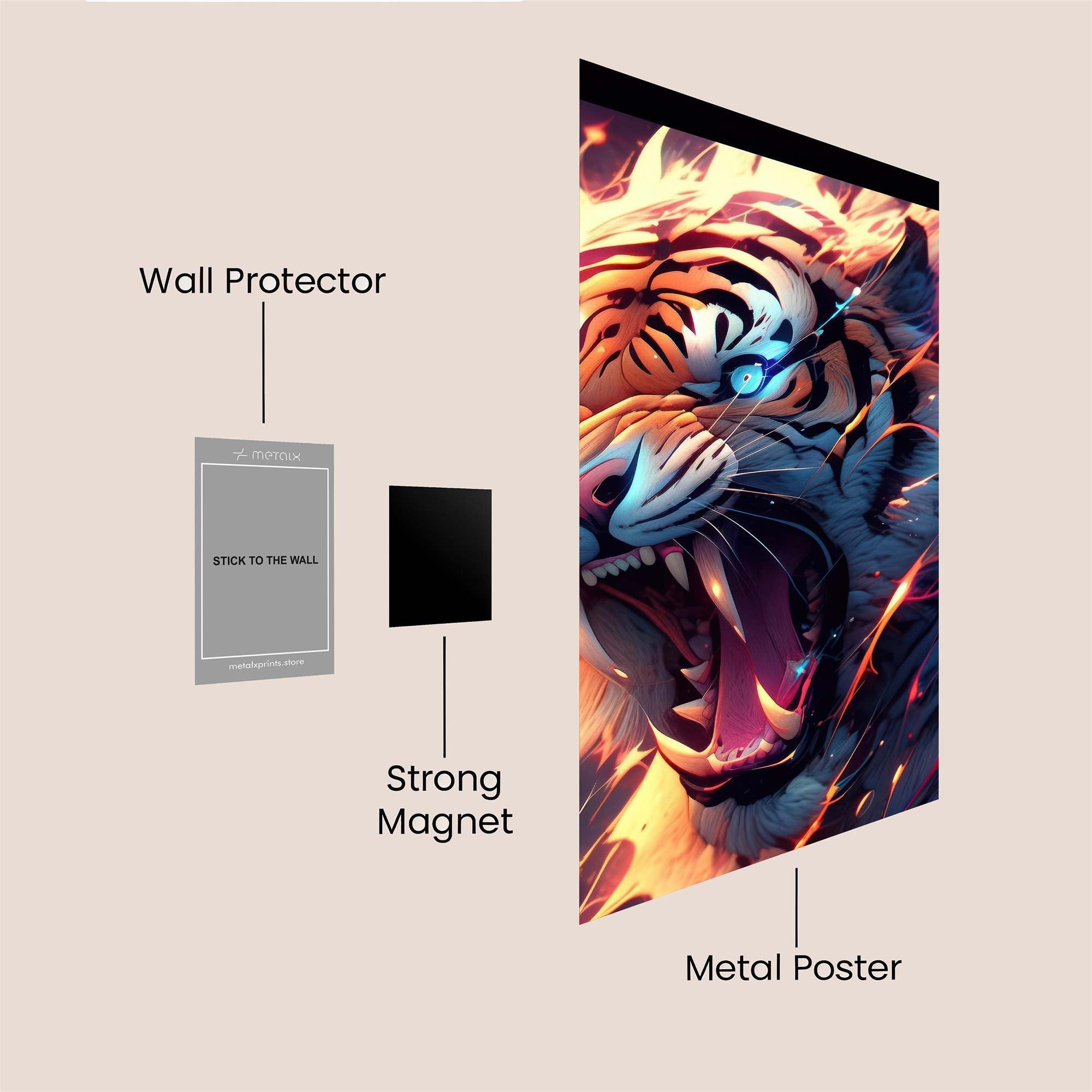 Tiger Blaze Safe Wall Magnetic / M