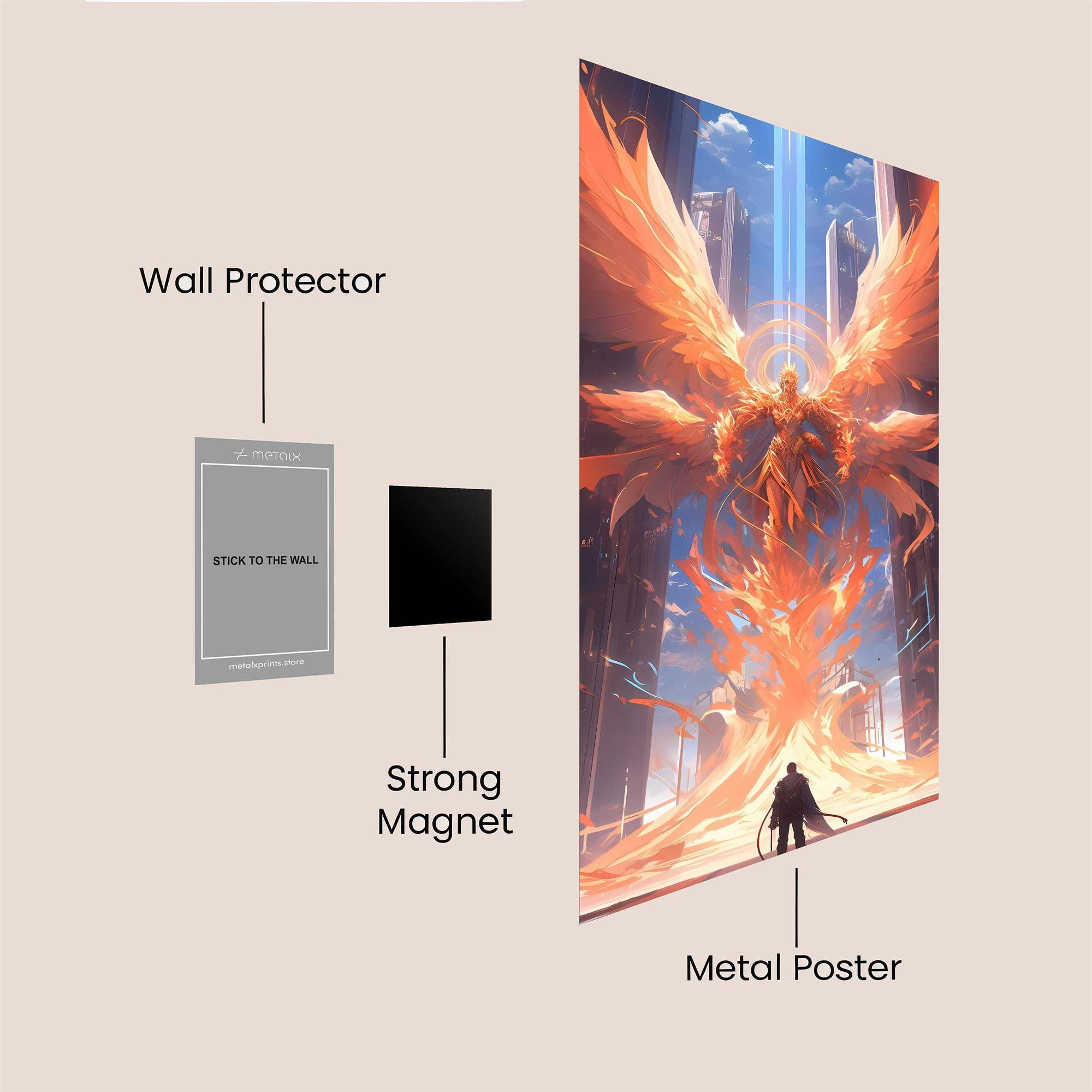 Archangel Ascension Safe Wall Magnetic / M