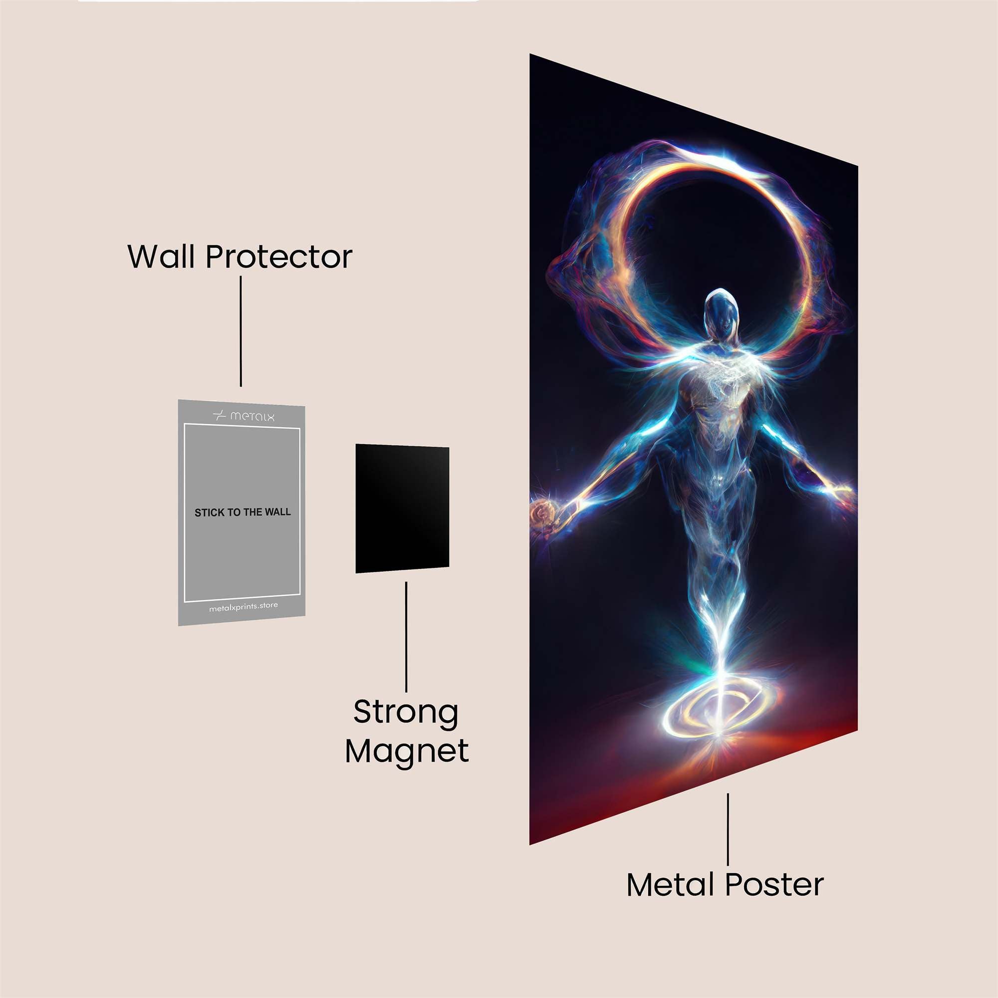 Cosmic Serenity Safe Wall Magnetic / M