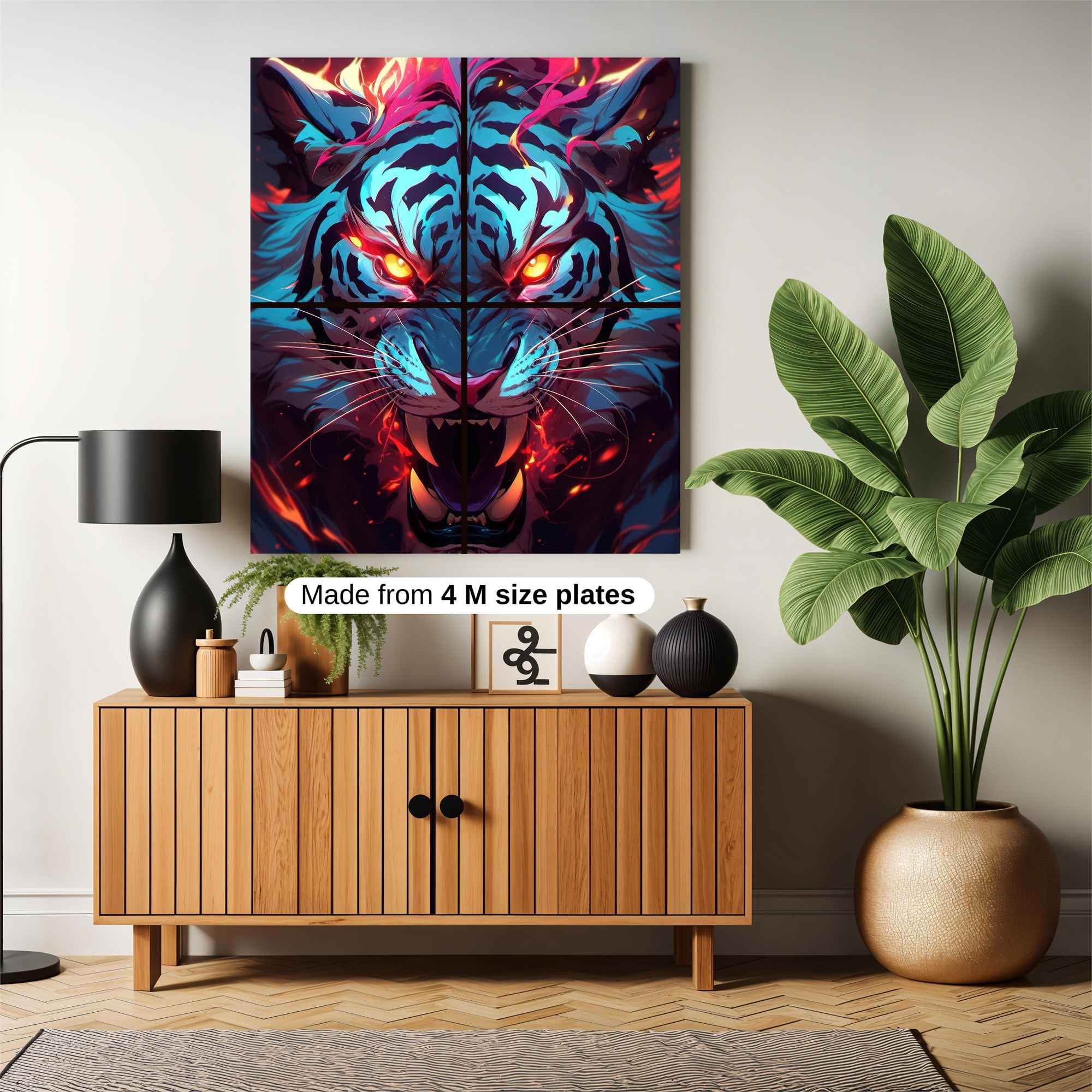 Tiger Inferno Safe Wall Magnetic / M