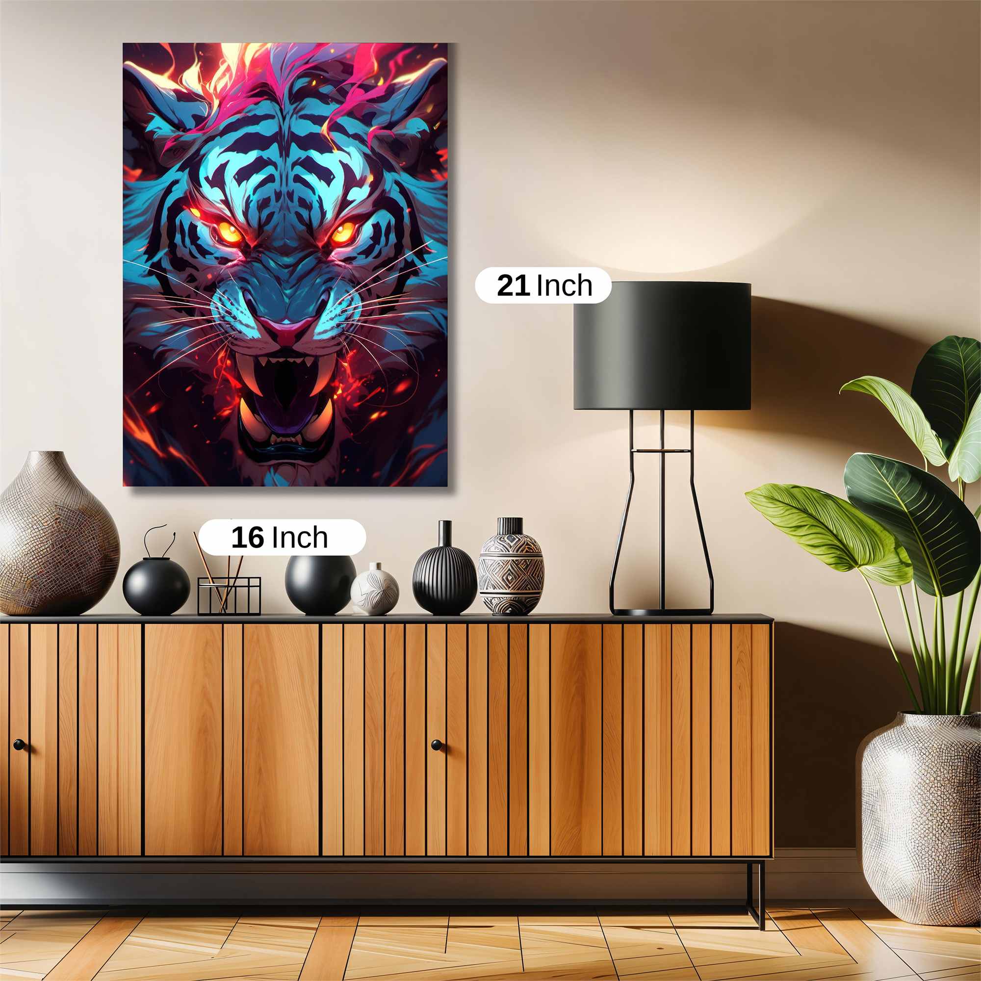 Tiger Inferno Safe Wall Magnetic / M