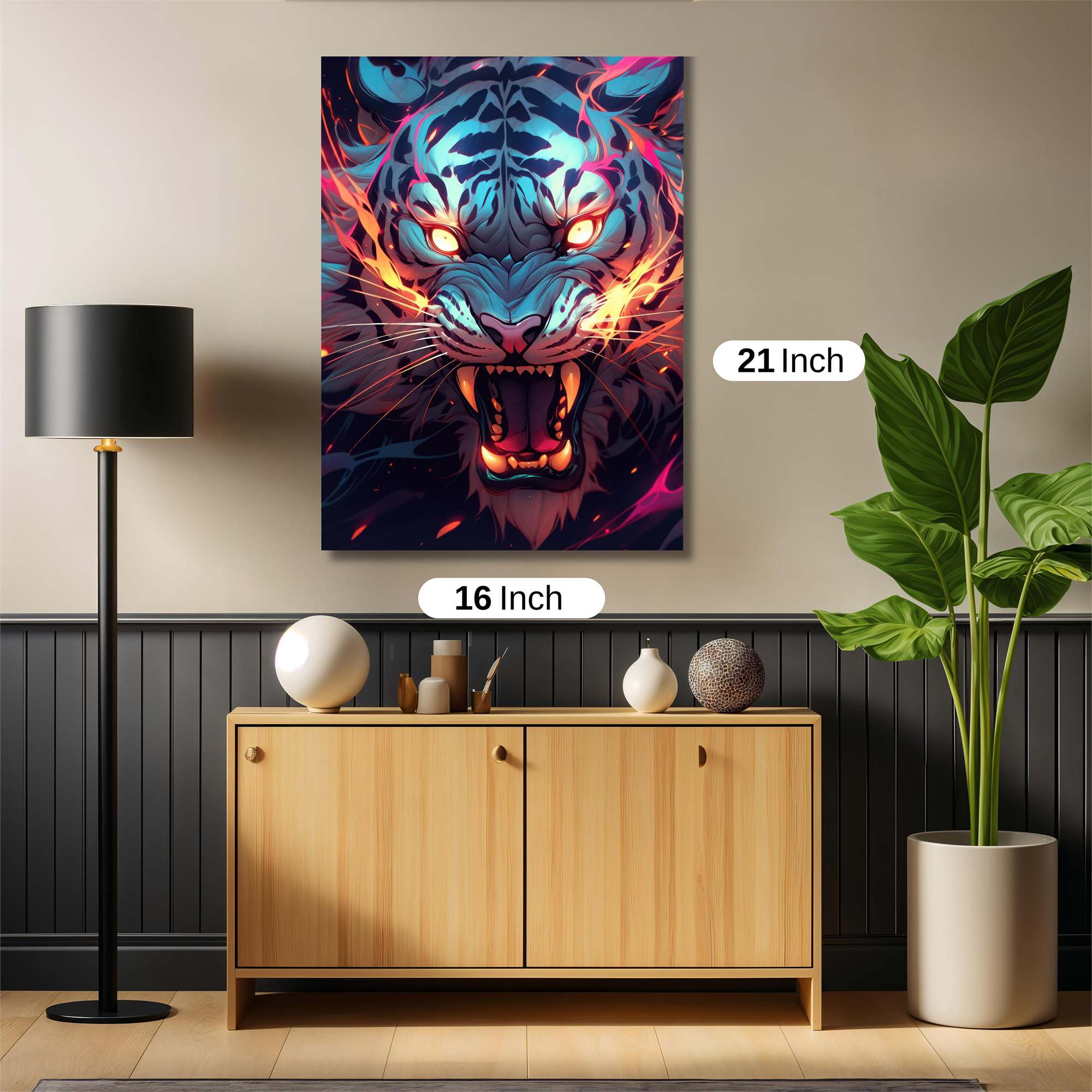 Tiger Blaze Safe Wall Magnetic / M