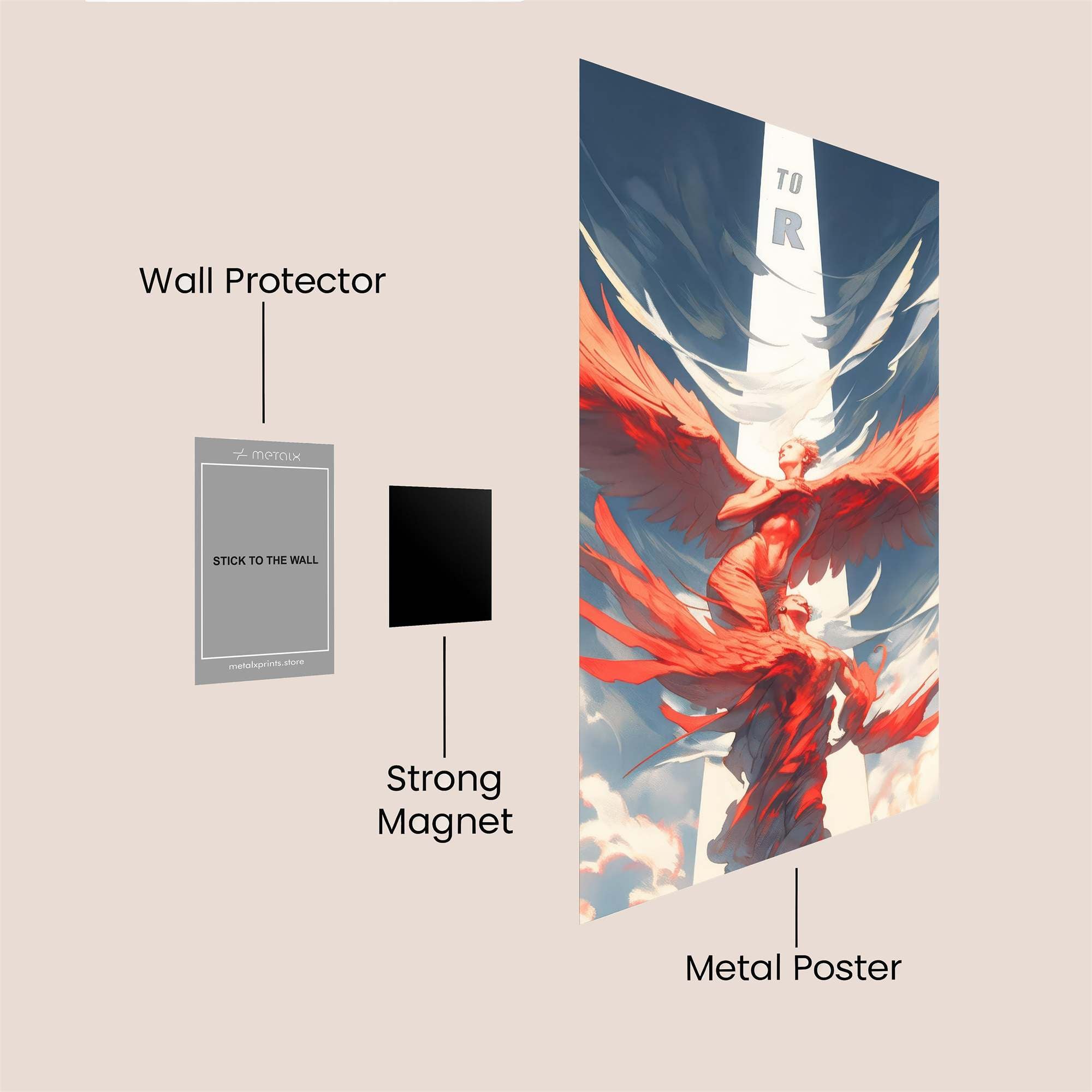 Phoenix Ascend Safe Wall Magnetic / M