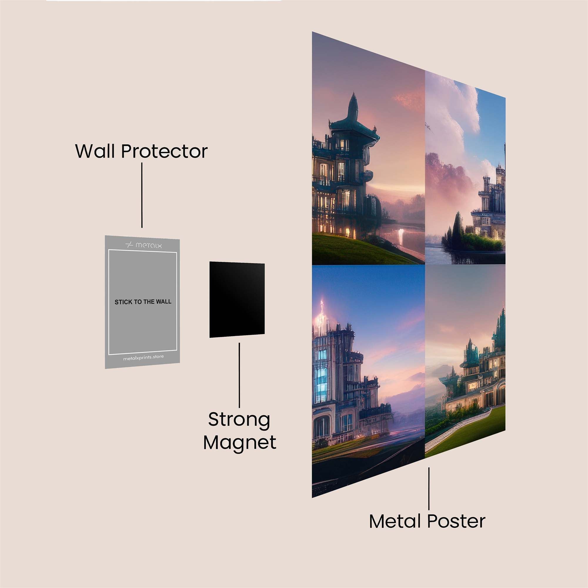 Castle Serenity Safe Wall Magnetic / M