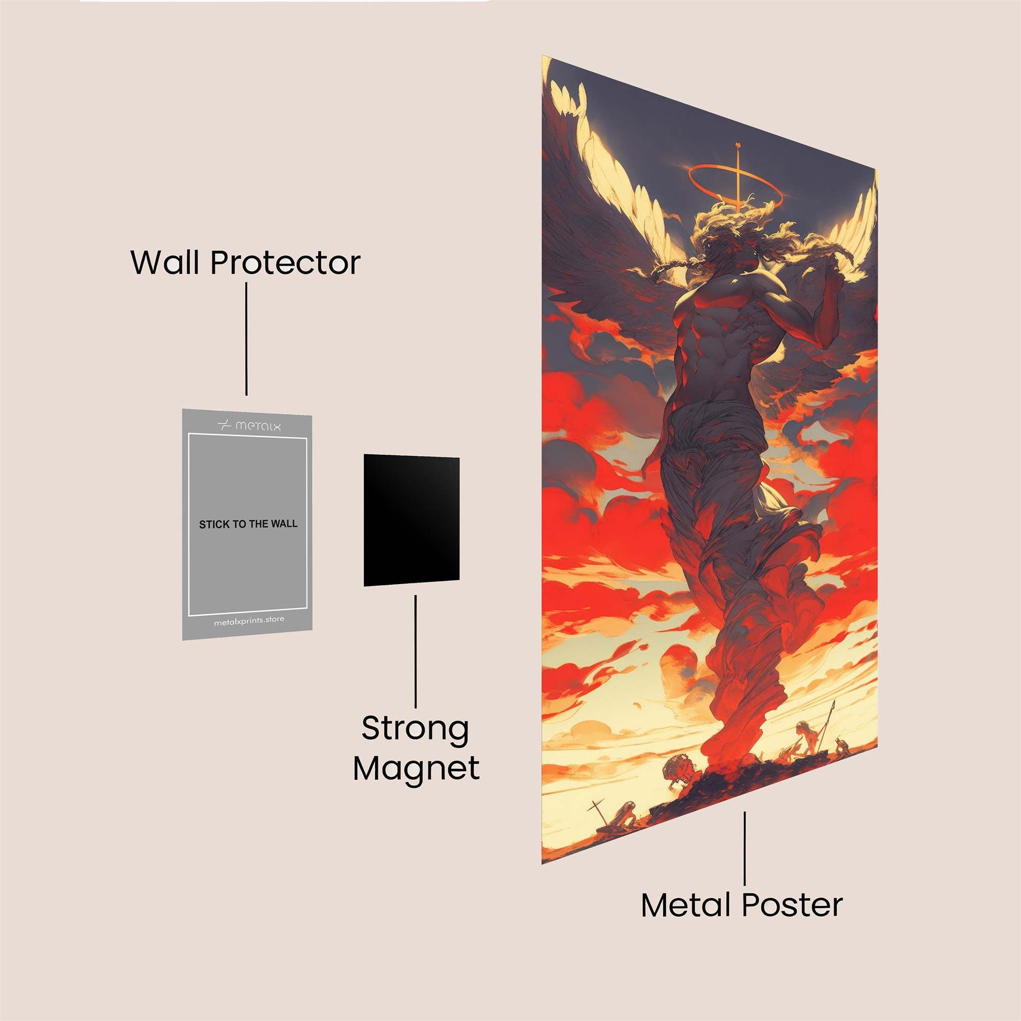 Lucifer Ascending Safe Wall Magnetic / M