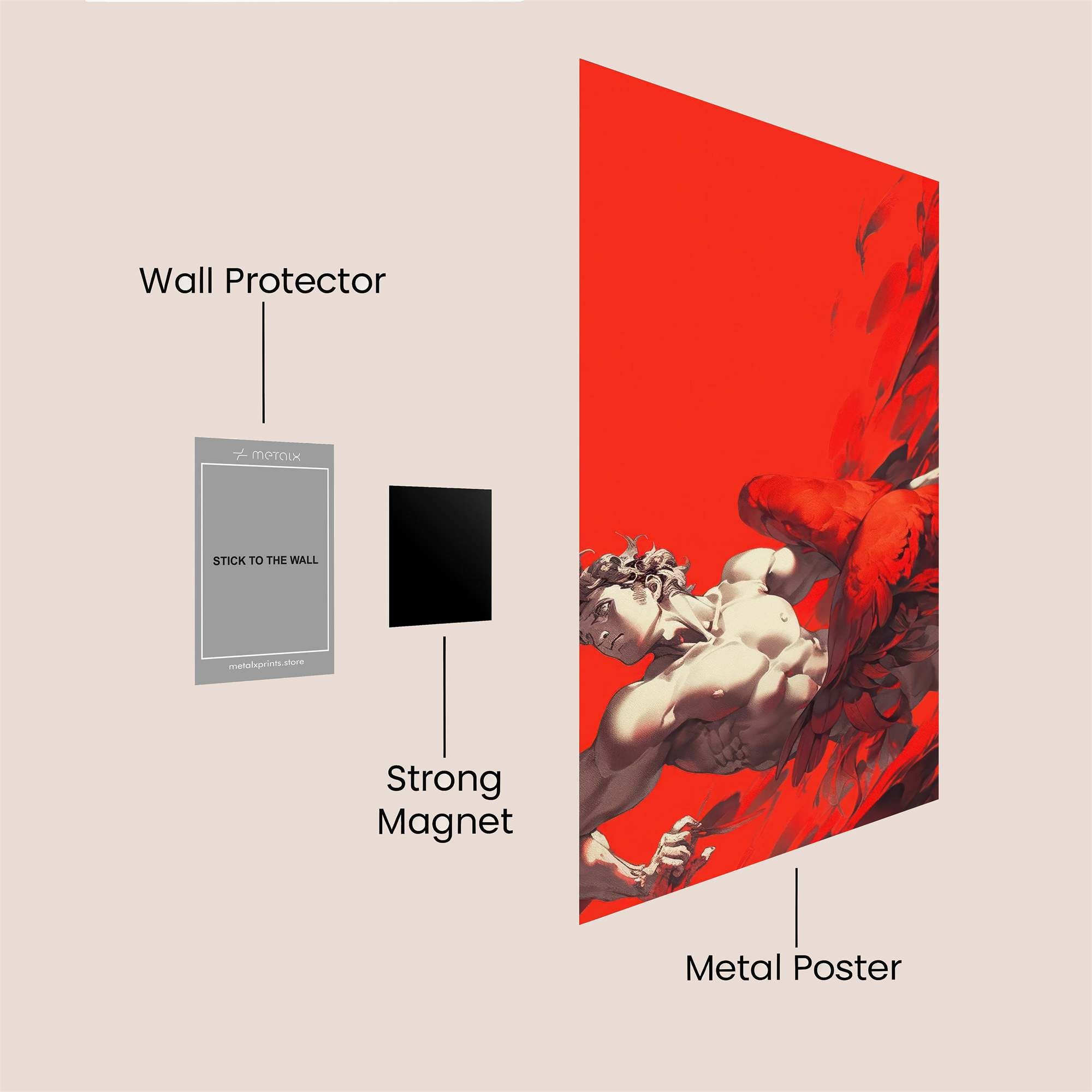 Icarus Ascends Safe Wall Magnetic / M