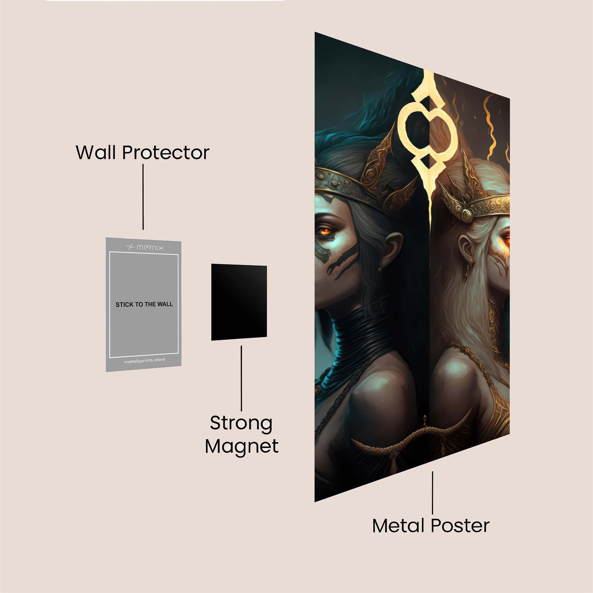 Goddess Duality Safe Wall Magnetic / M