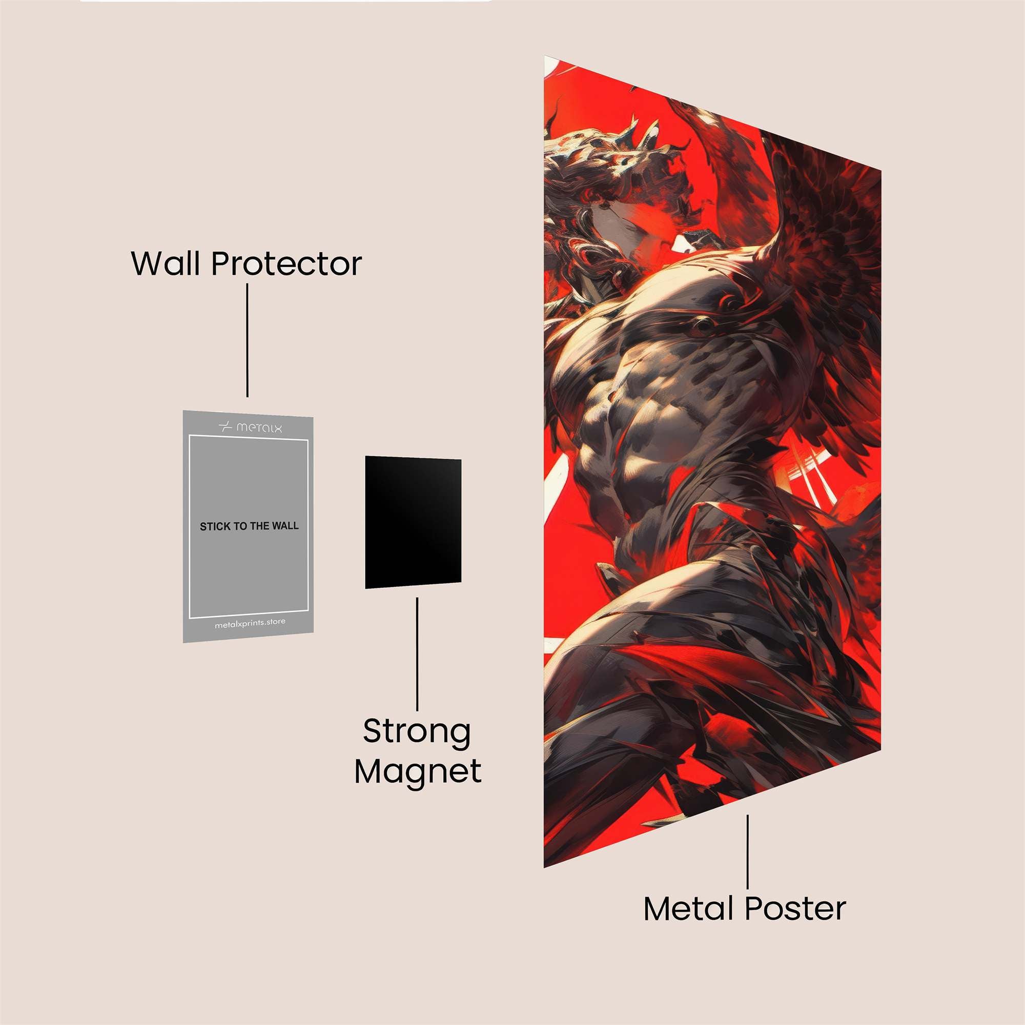 Angel Unleashed Safe Wall Magnetic / M