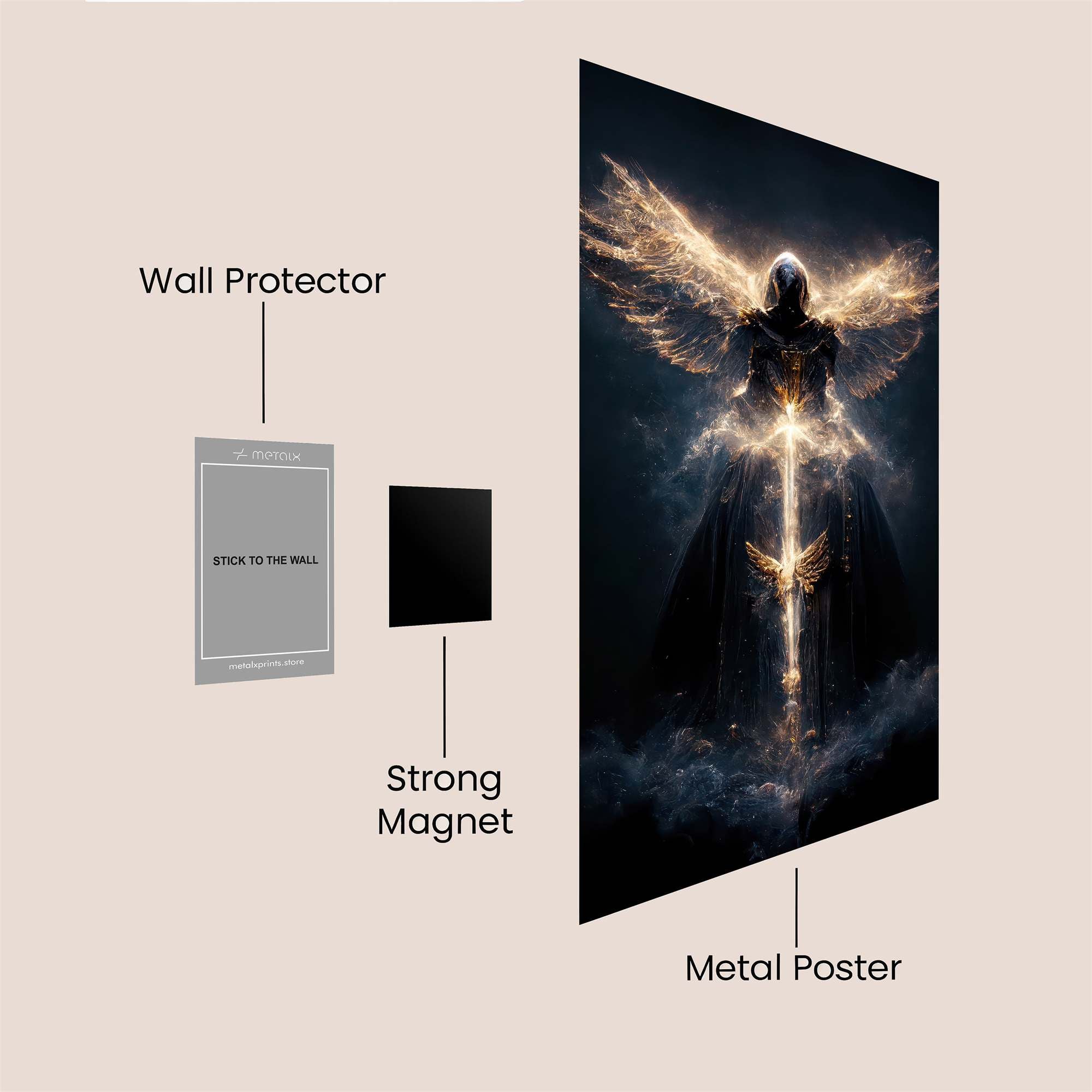 Angel Radiant Safe Wall Magnetic / M