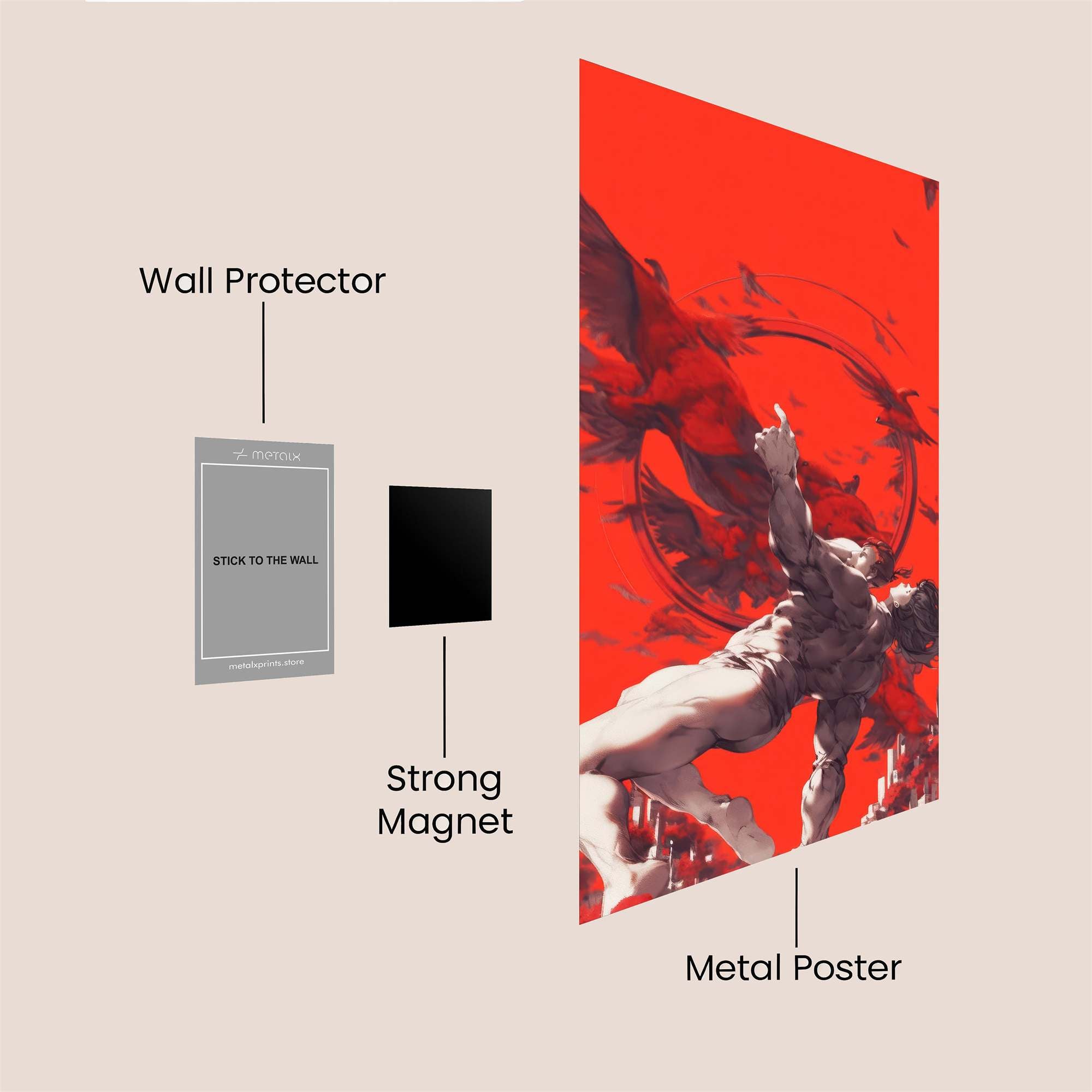 Icarus Ascends Safe Wall Magnetic / M