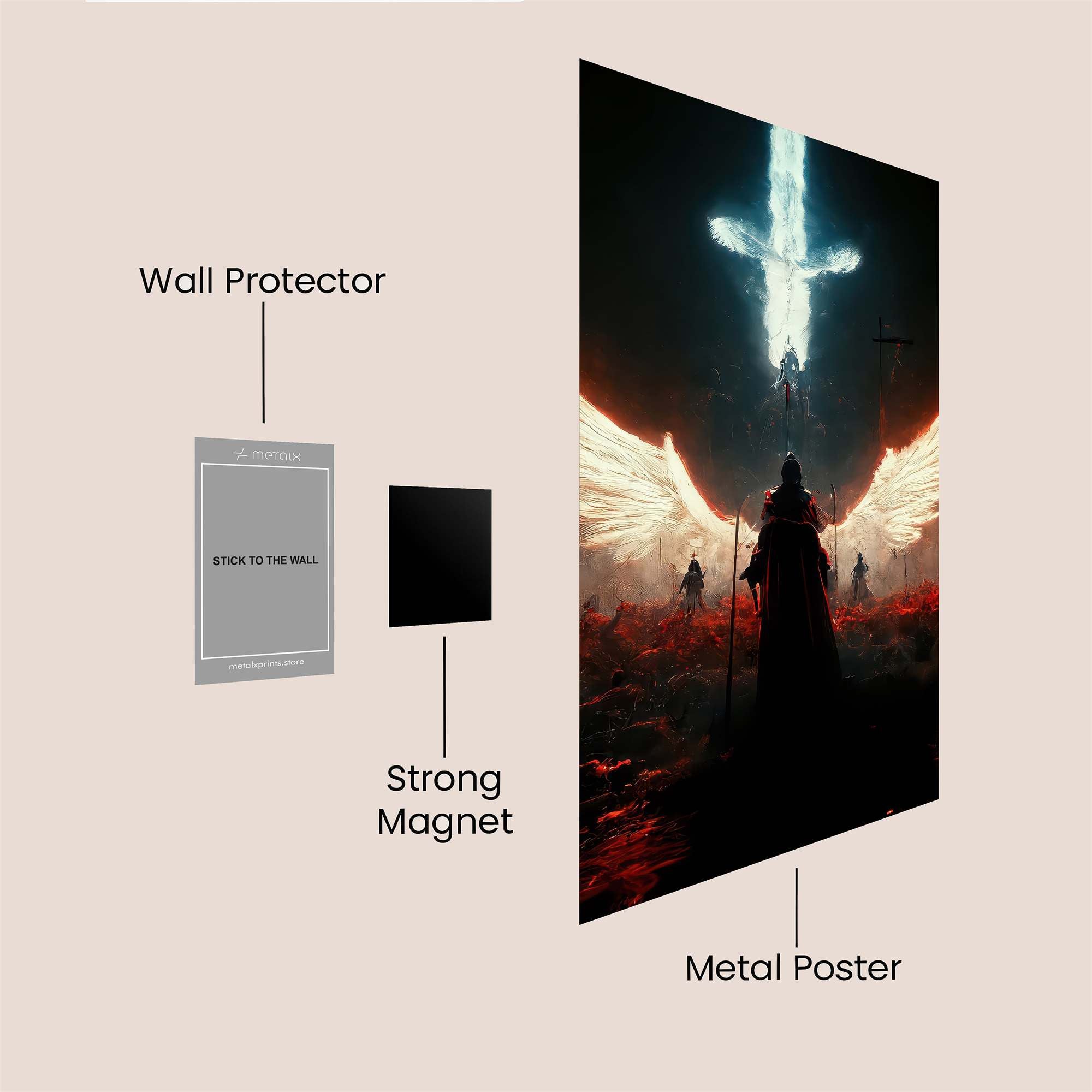 Angel Apocalypse Safe Wall Magnetic / M