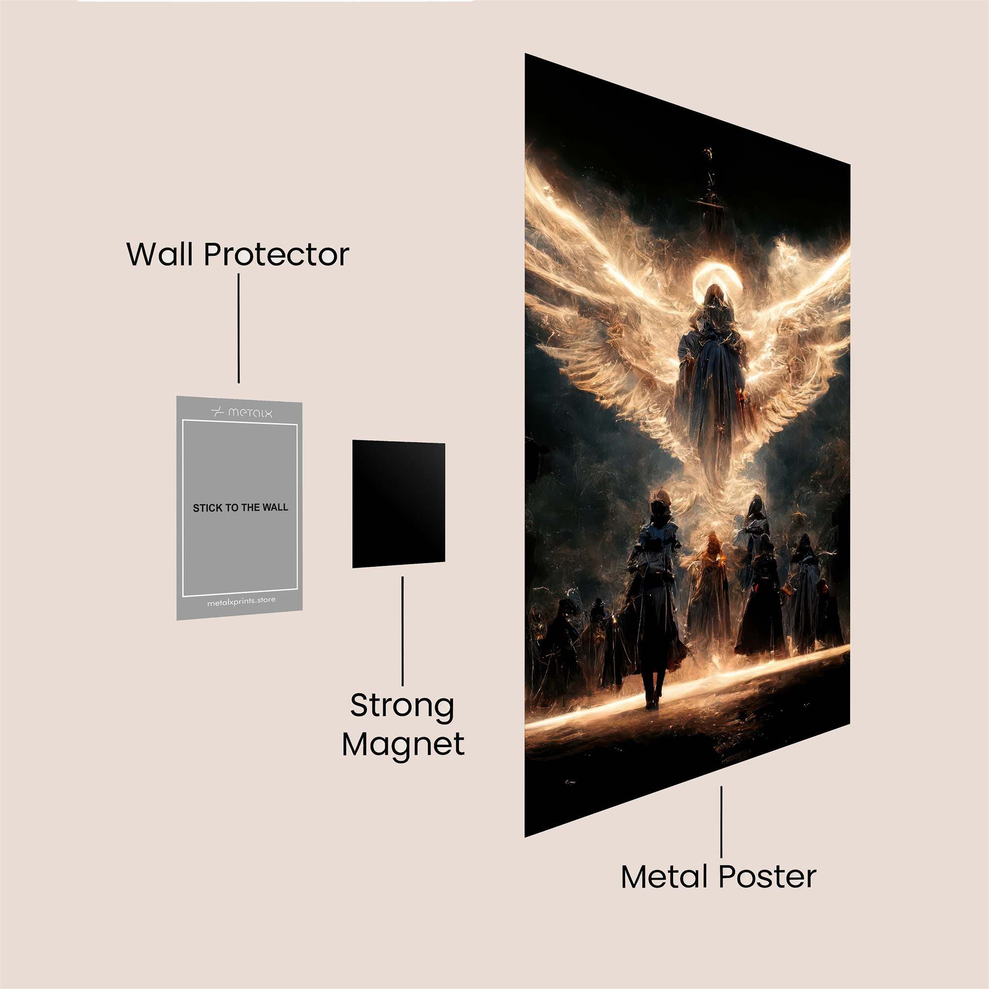 Angel Ascendant Safe Wall Magnetic / M