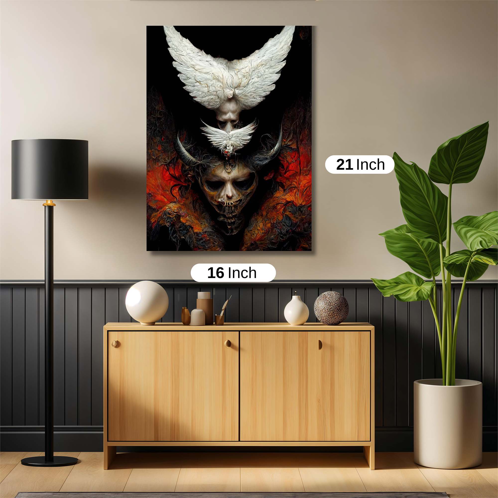 Angel-Demon Safe Wall Magnetic / M