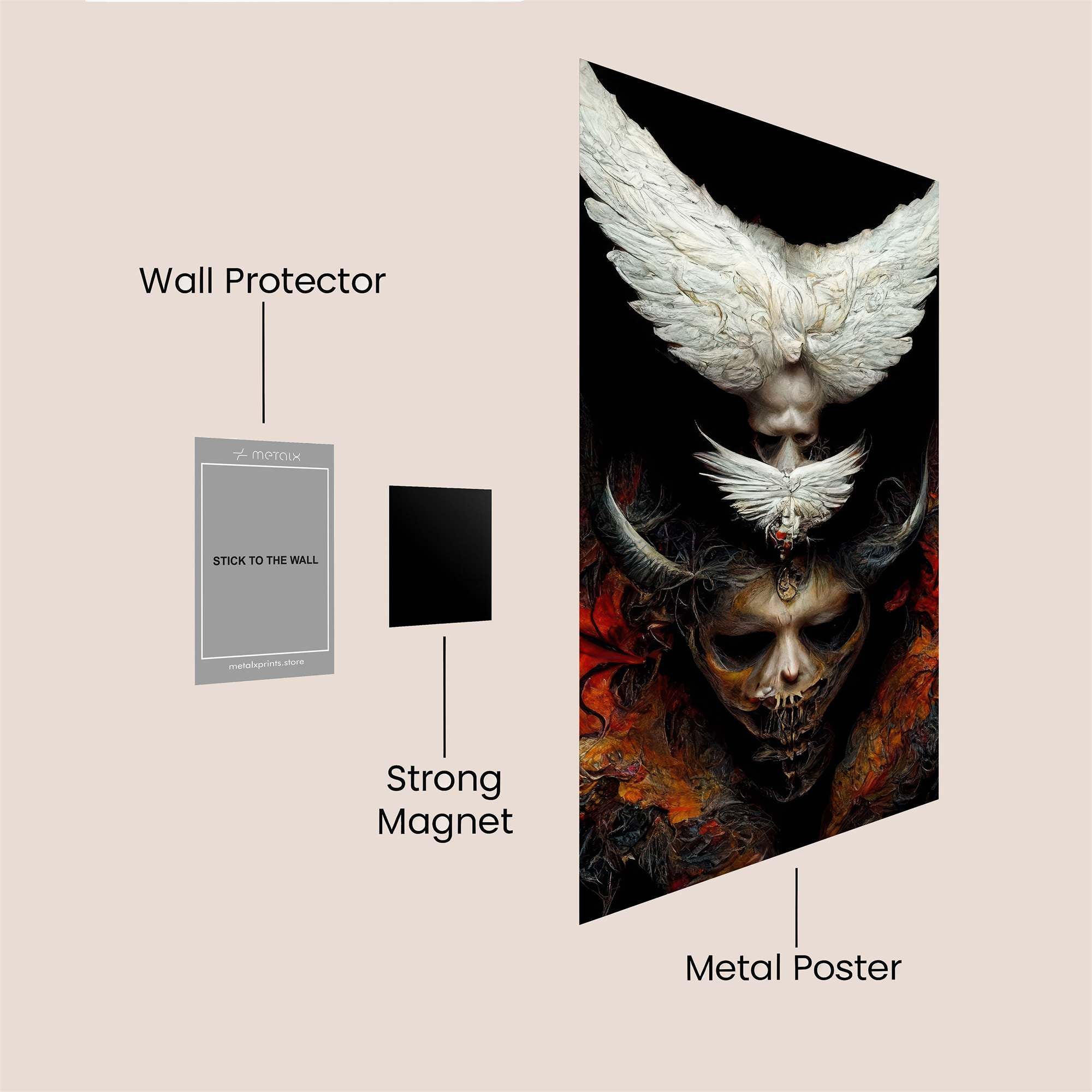 Angel-Demon Safe Wall Magnetic / M