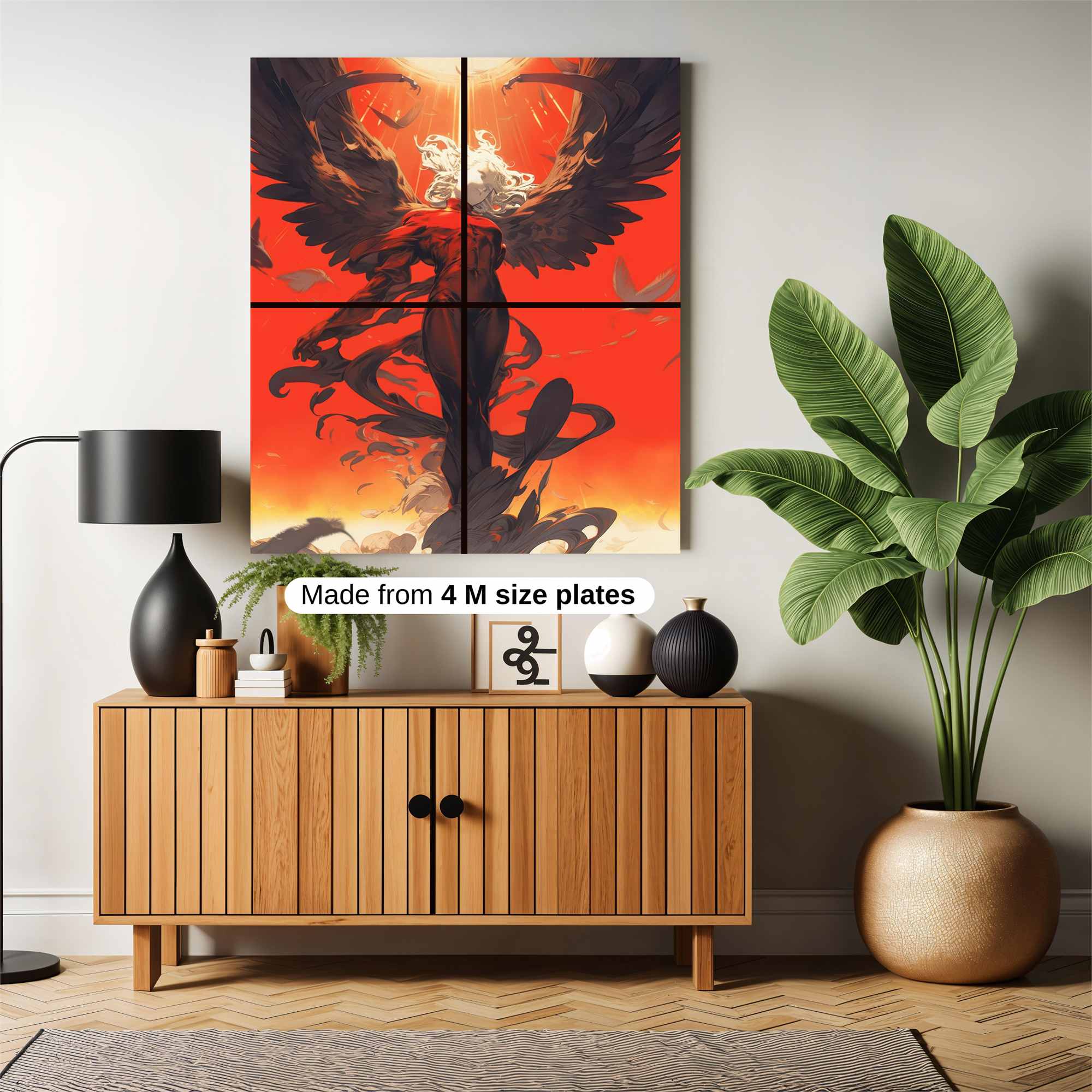 Angel Ascends Safe Wall Magnetic / M
