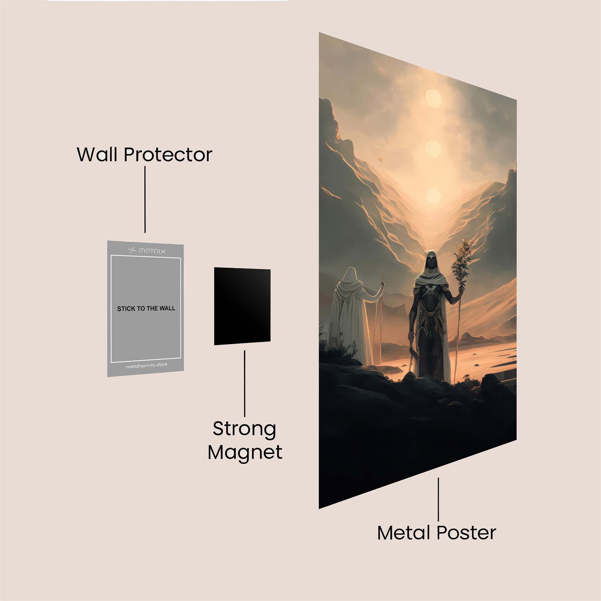 Exodus Serene Safe Wall Magnetic / M