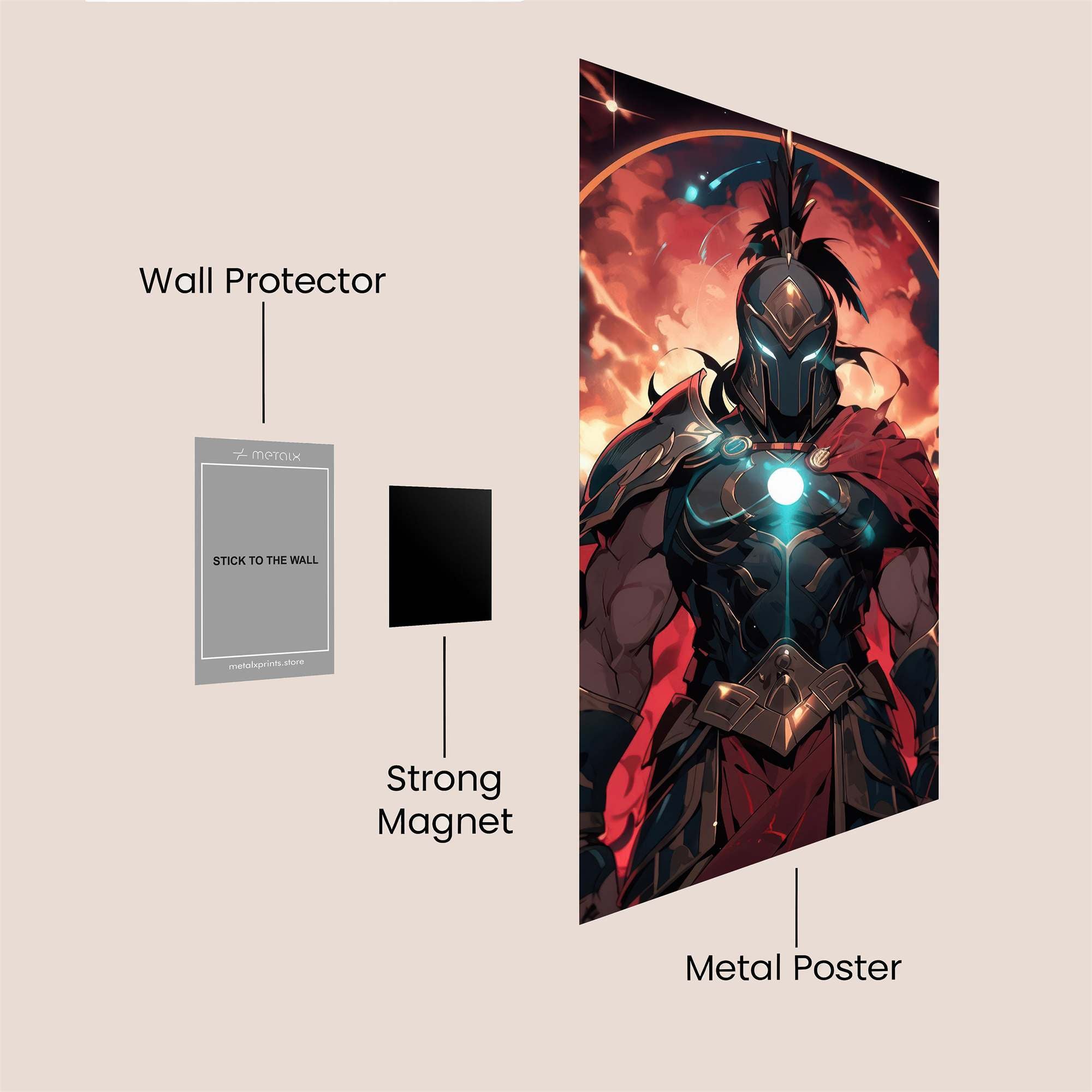 Warrior Radiant Safe Wall Magnetic / M