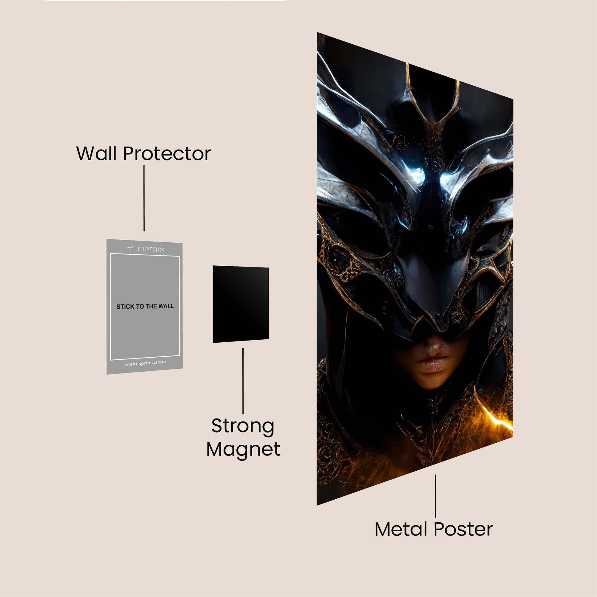 Dragon Mystique Safe Wall Magnetic / M