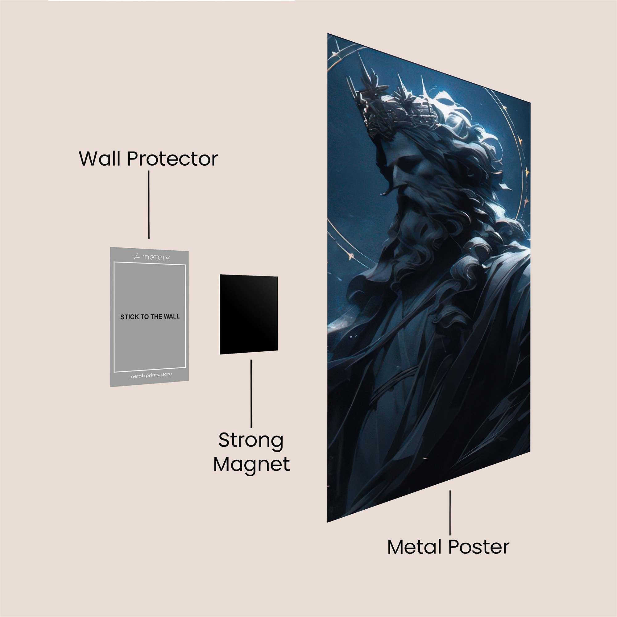 Poseidon Serene Safe Wall Magnetic / M