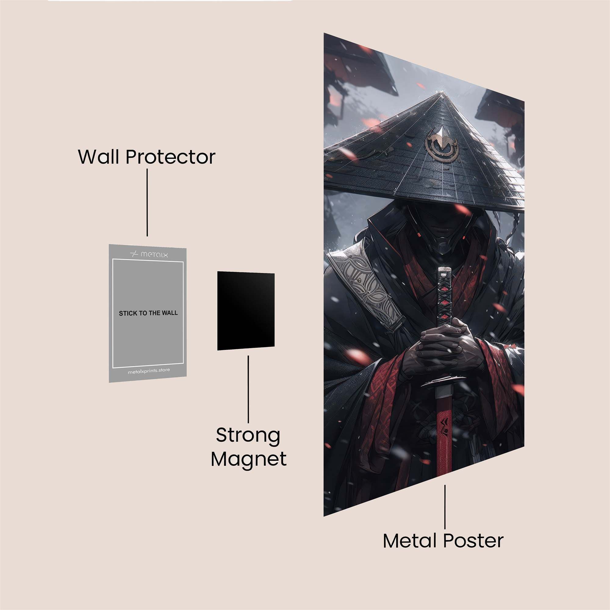 Samurai Serenity Safe Wall Magnetic / M