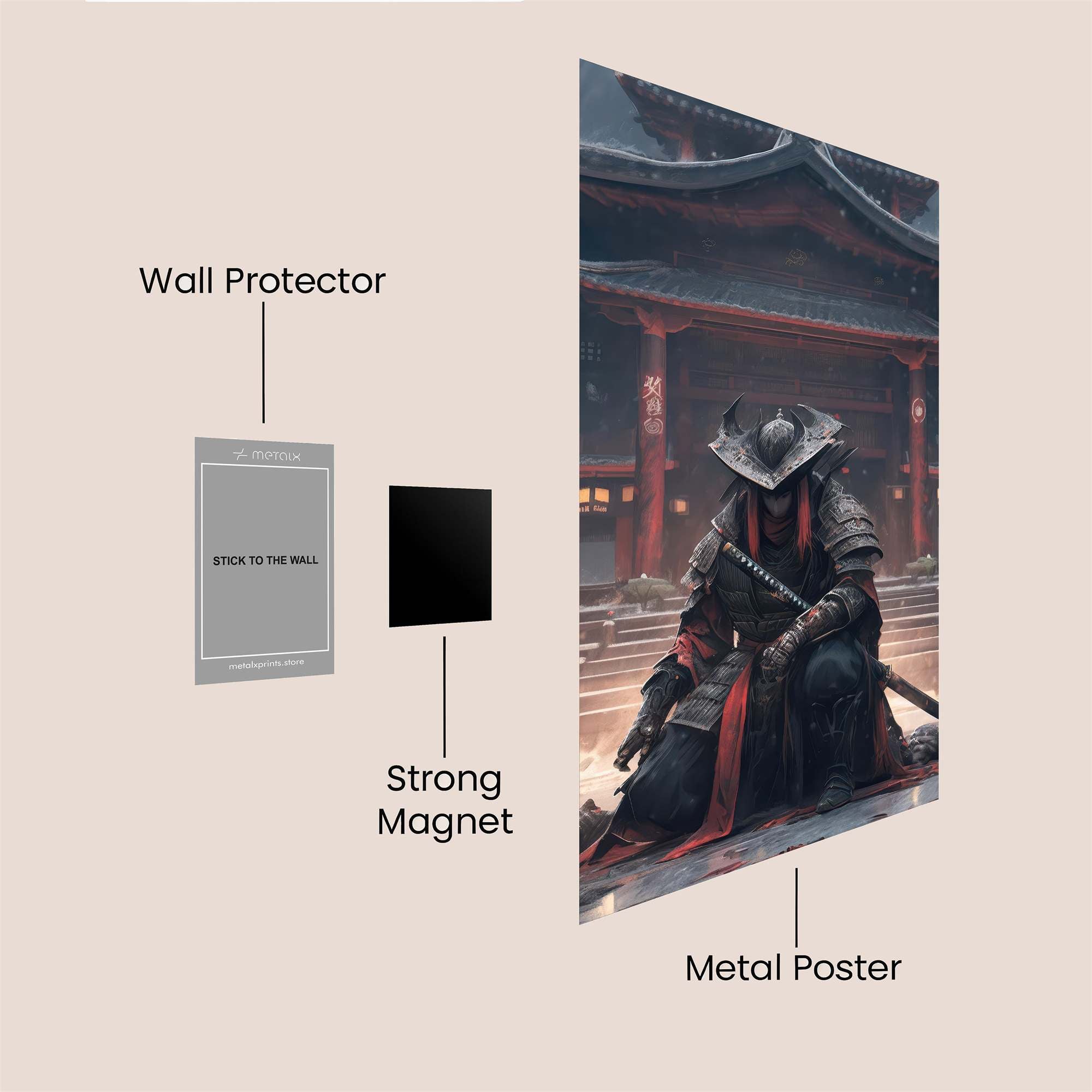 Samurai Silence Safe Wall Magnetic / M