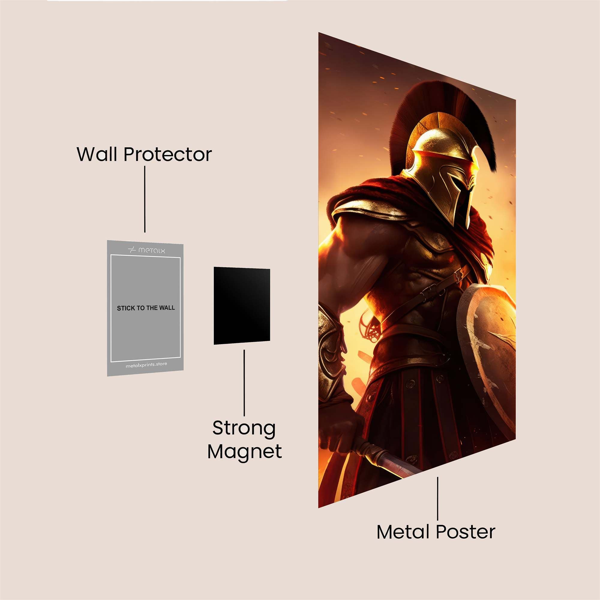 Spartan Blaze Safe Wall Magnetic / M