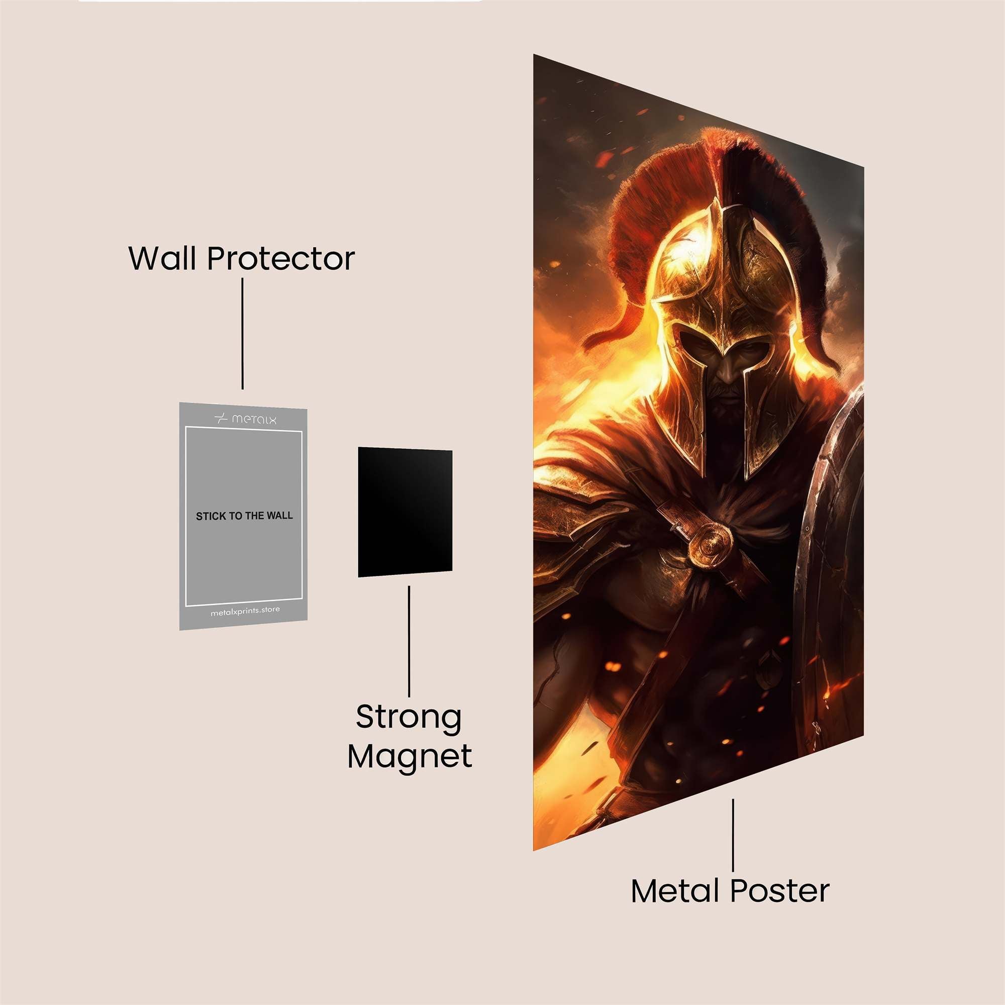 Spartan Blaze Safe Wall Magnetic / M
