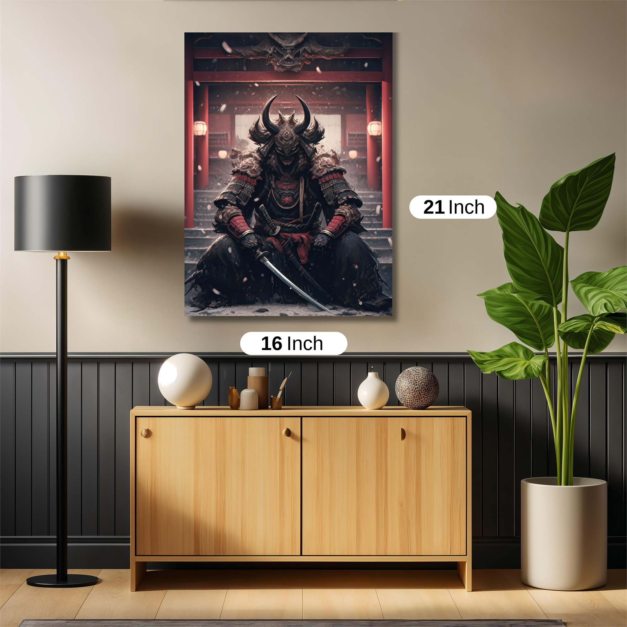 Oni Samurai Safe Wall Magnetic / M