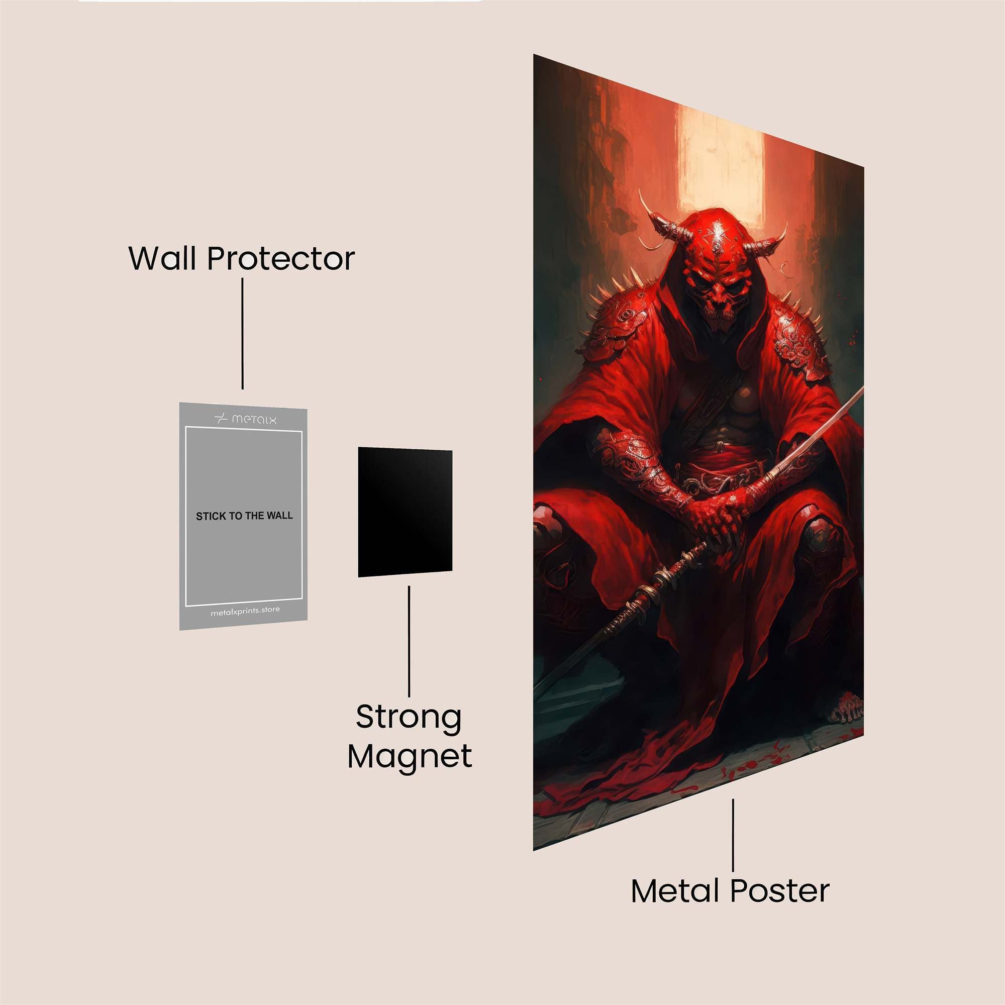 Demon Sentinel Safe Wall Magnetic / M