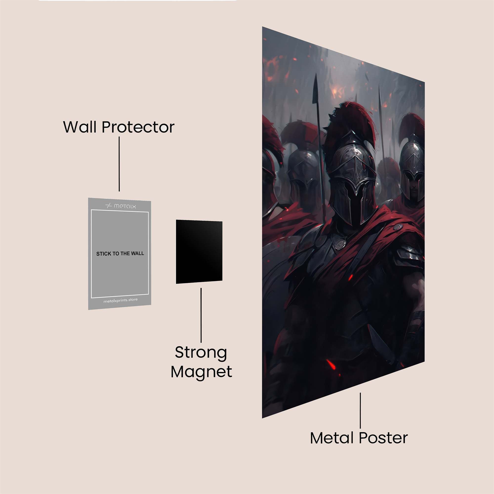 Spartans Blaze Safe Wall Magnetic / M