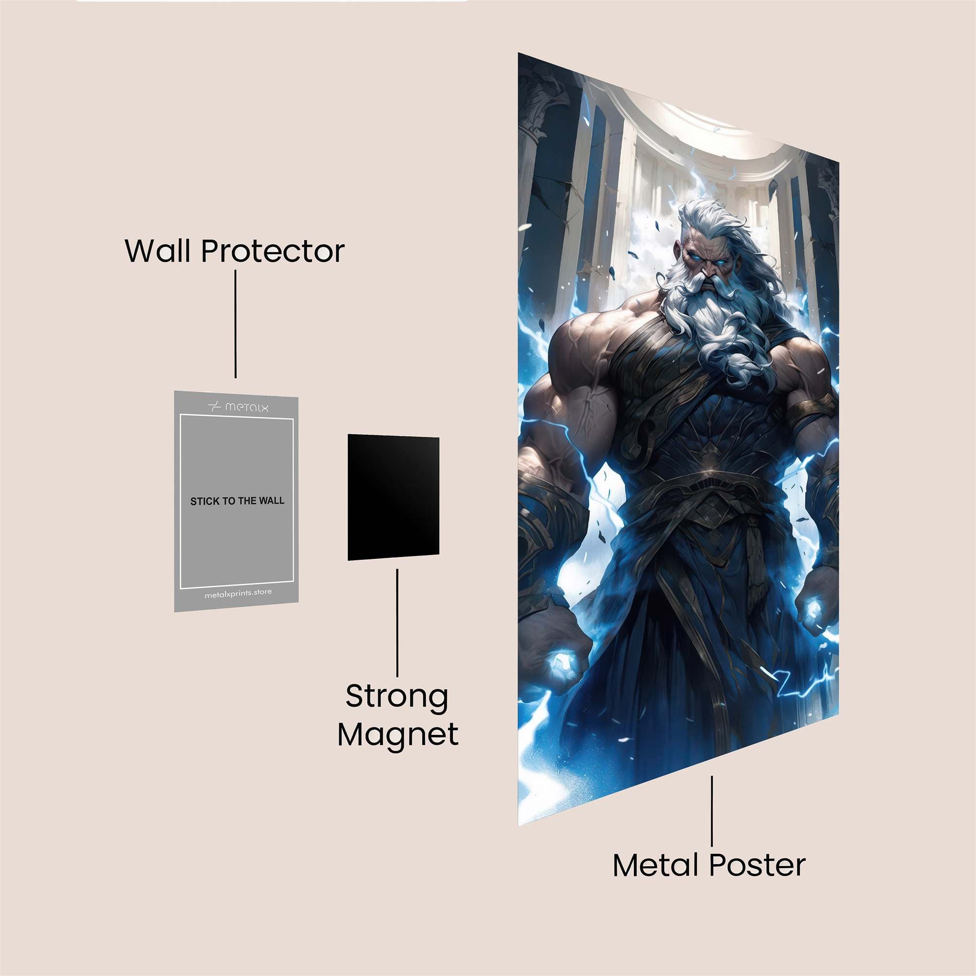 Zeus Majestic Safe Wall Magnetic / M
