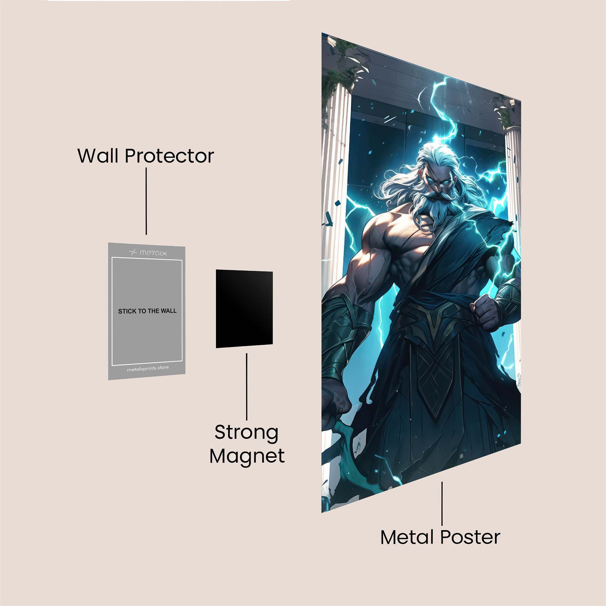 Zeus Tempest Safe Wall Magnetic / M