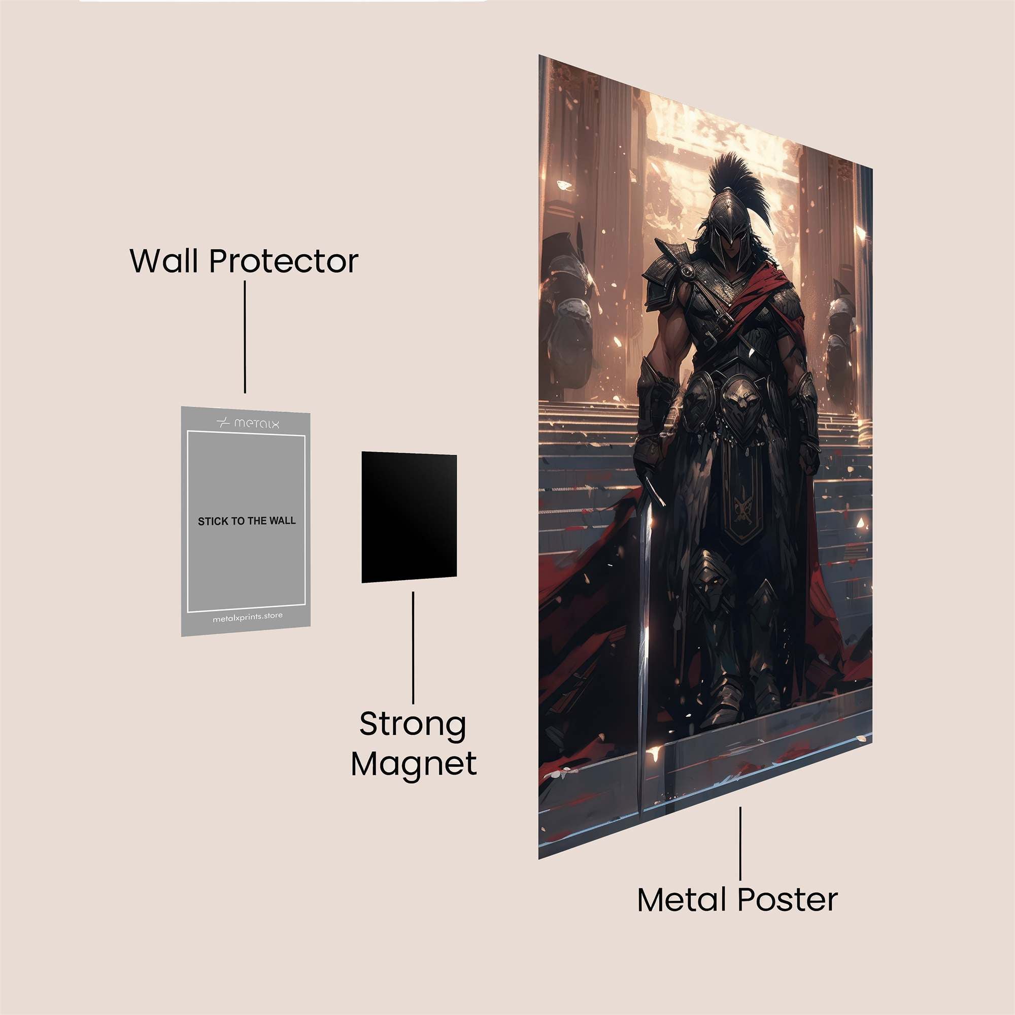 Spartan Majesty Safe Wall Magnetic / M