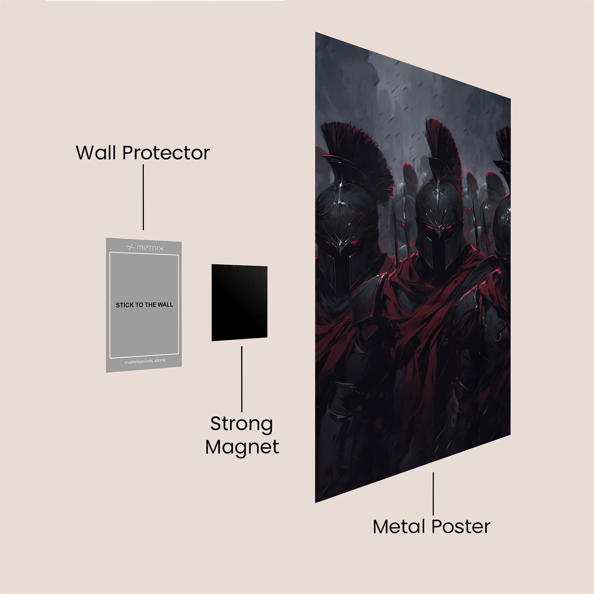 Spartans Sombre Safe Wall Magnetic / M