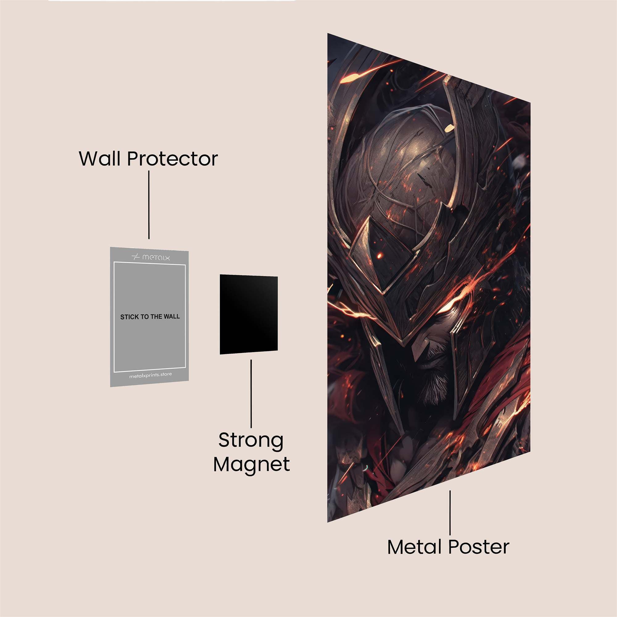 Darius Ferocious Safe Wall Magnetic / M