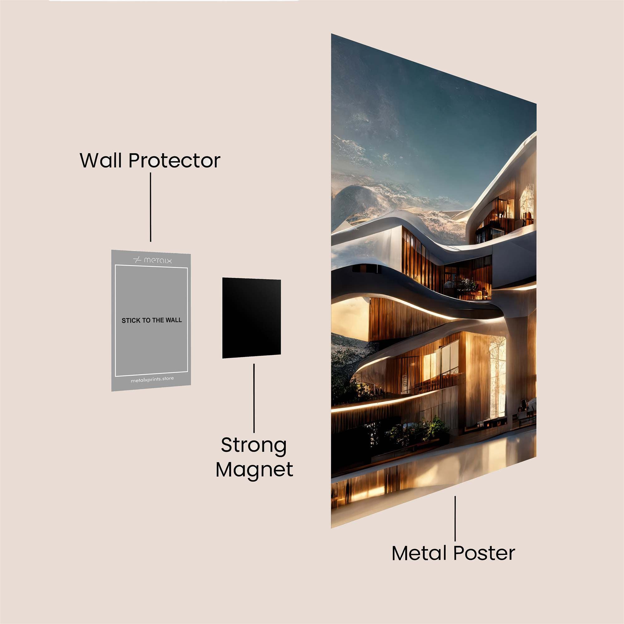 Mountain Serenity Safe Wall Magnetic / M