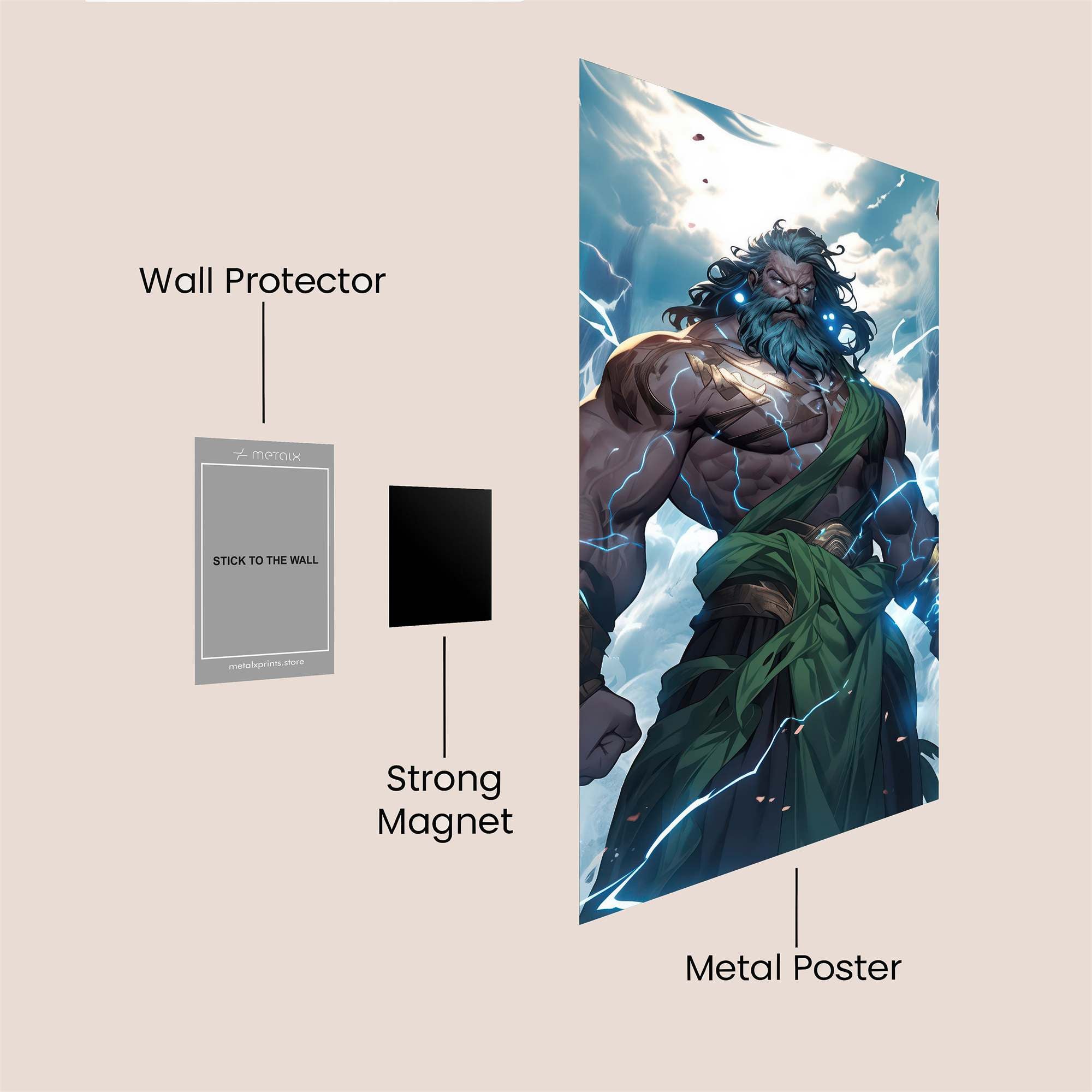 Zeus Thunderous Safe Wall Magnetic / M