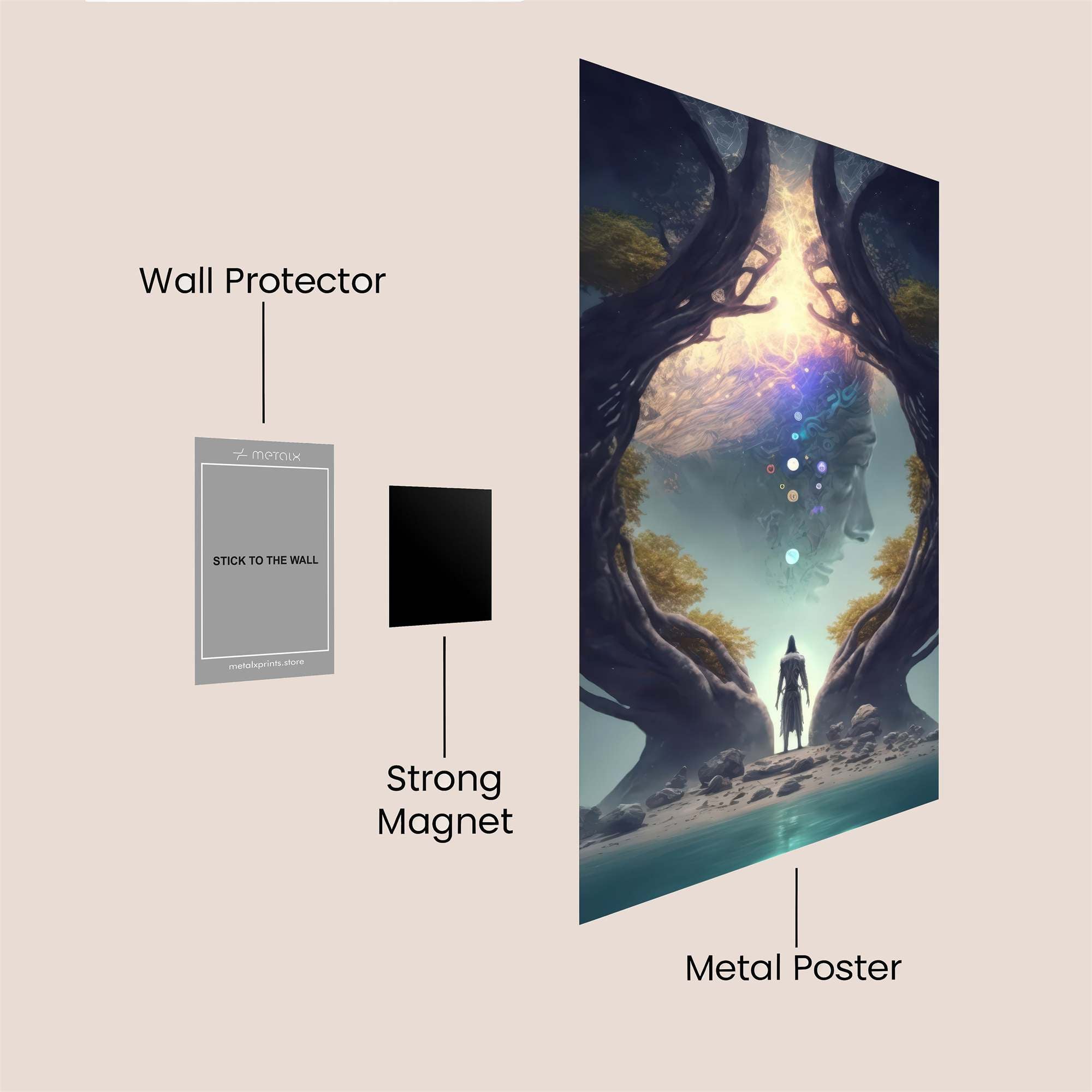 Cosmic Serenity Safe Wall Magnetic / M