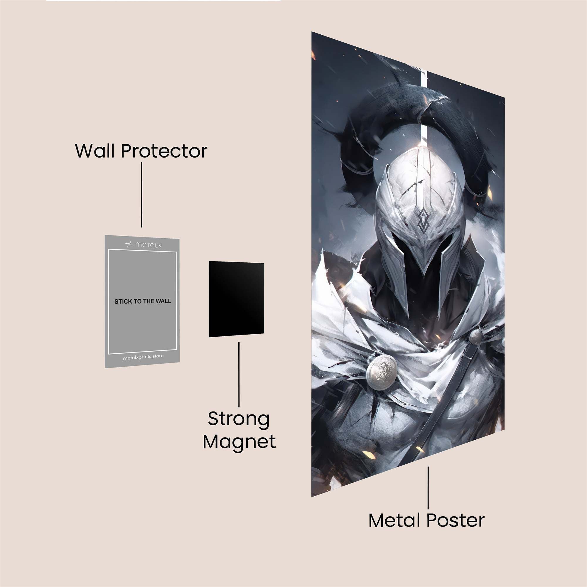 Knight Sombre Safe Wall Magnetic / M