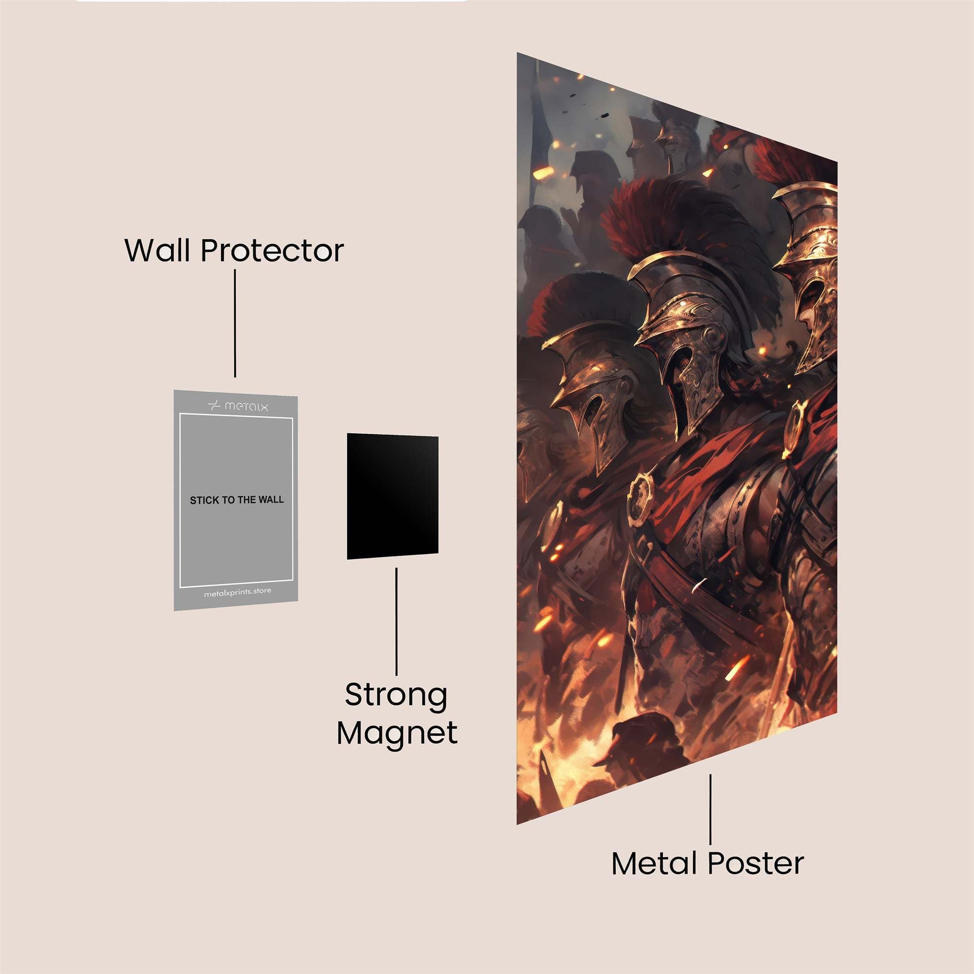 Spartans Blaze Safe Wall Magnetic / M