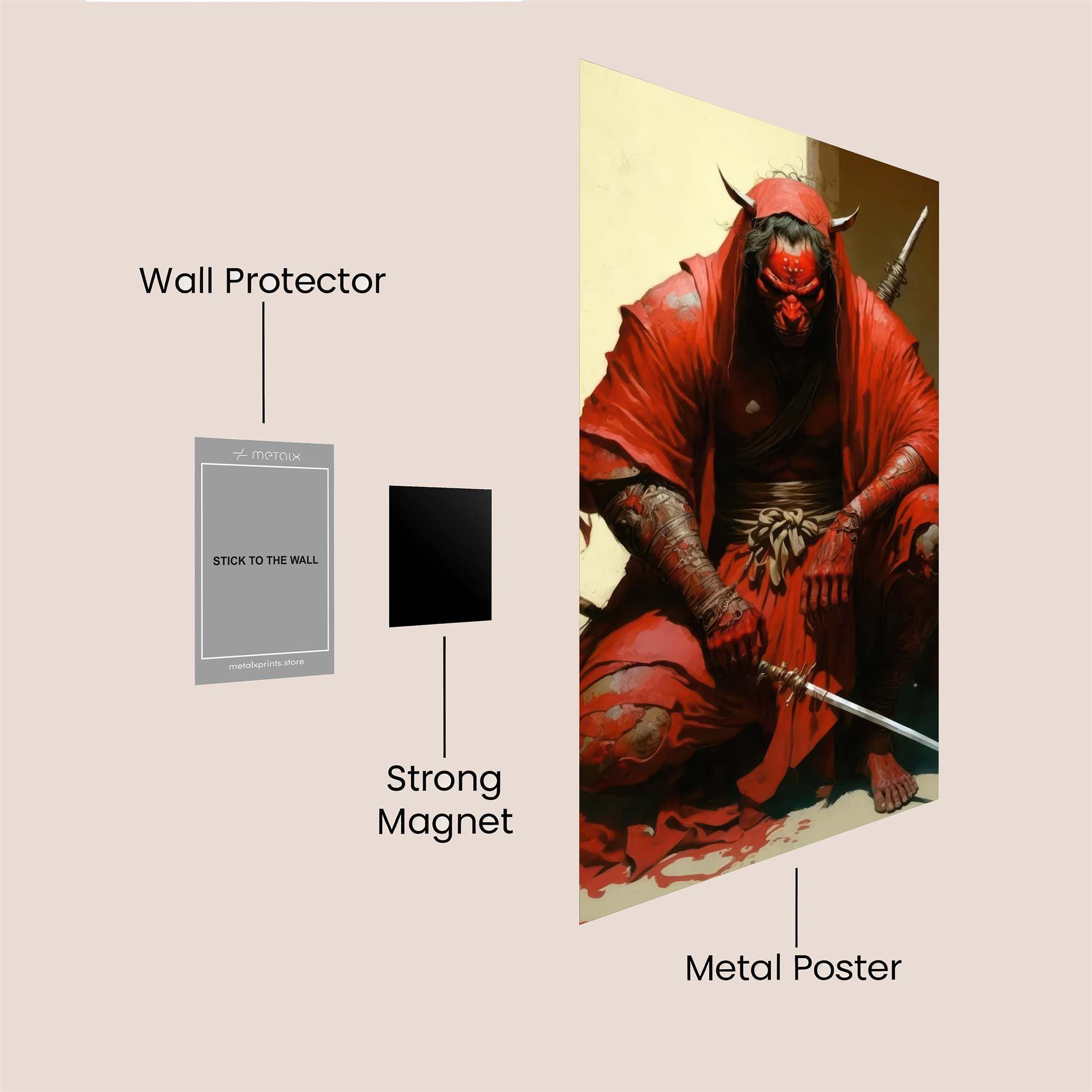 Demon Sorrow Safe Wall Magnetic / M