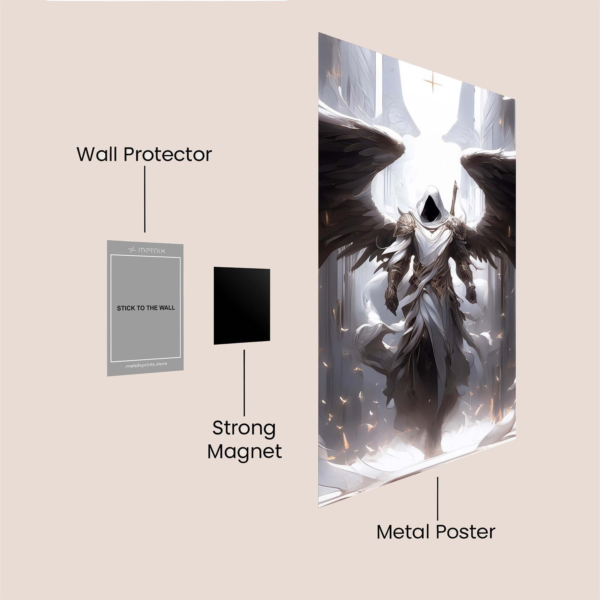 Angel Ascend Safe Wall Magnetic / M