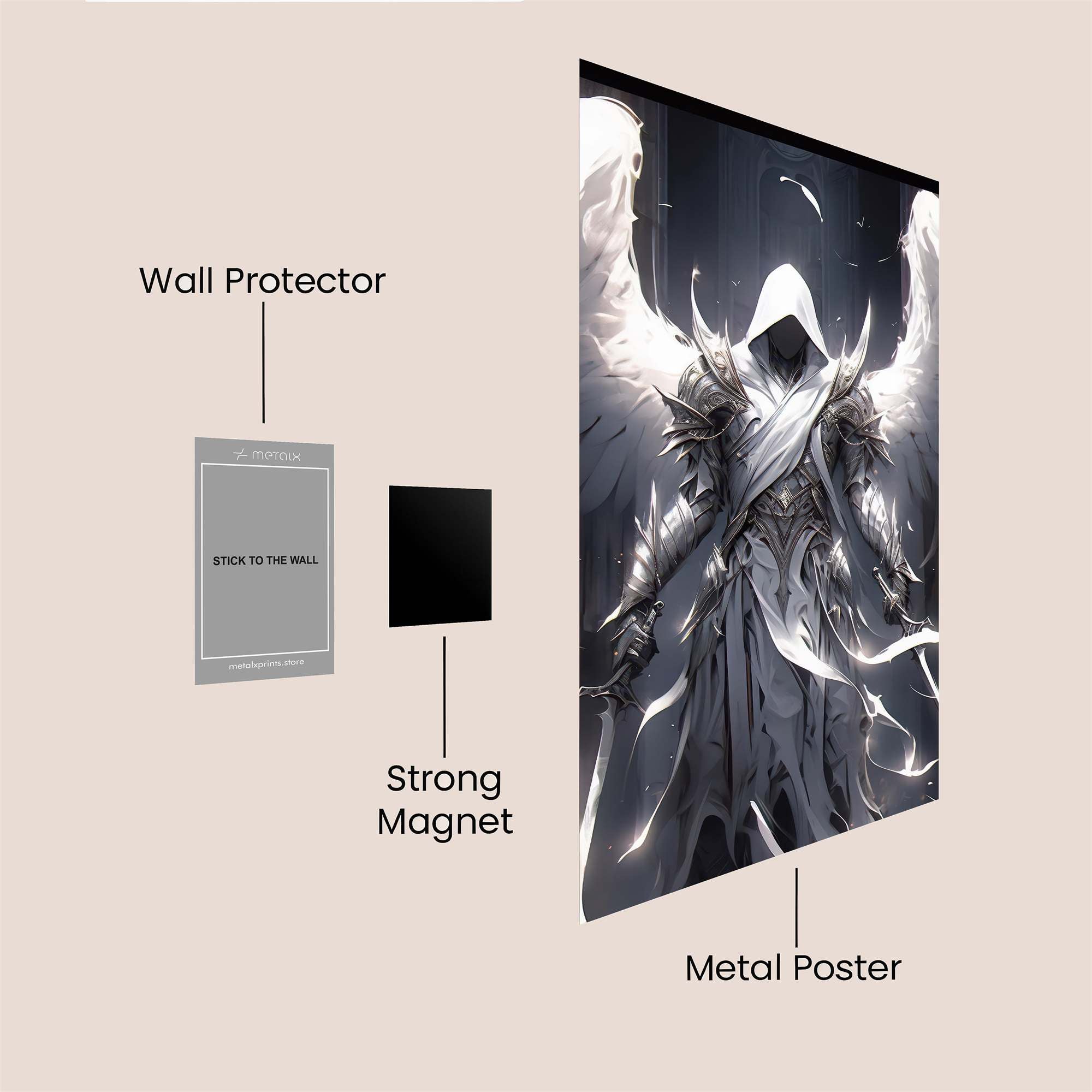 Angel Ascendant Safe Wall Magnetic / M