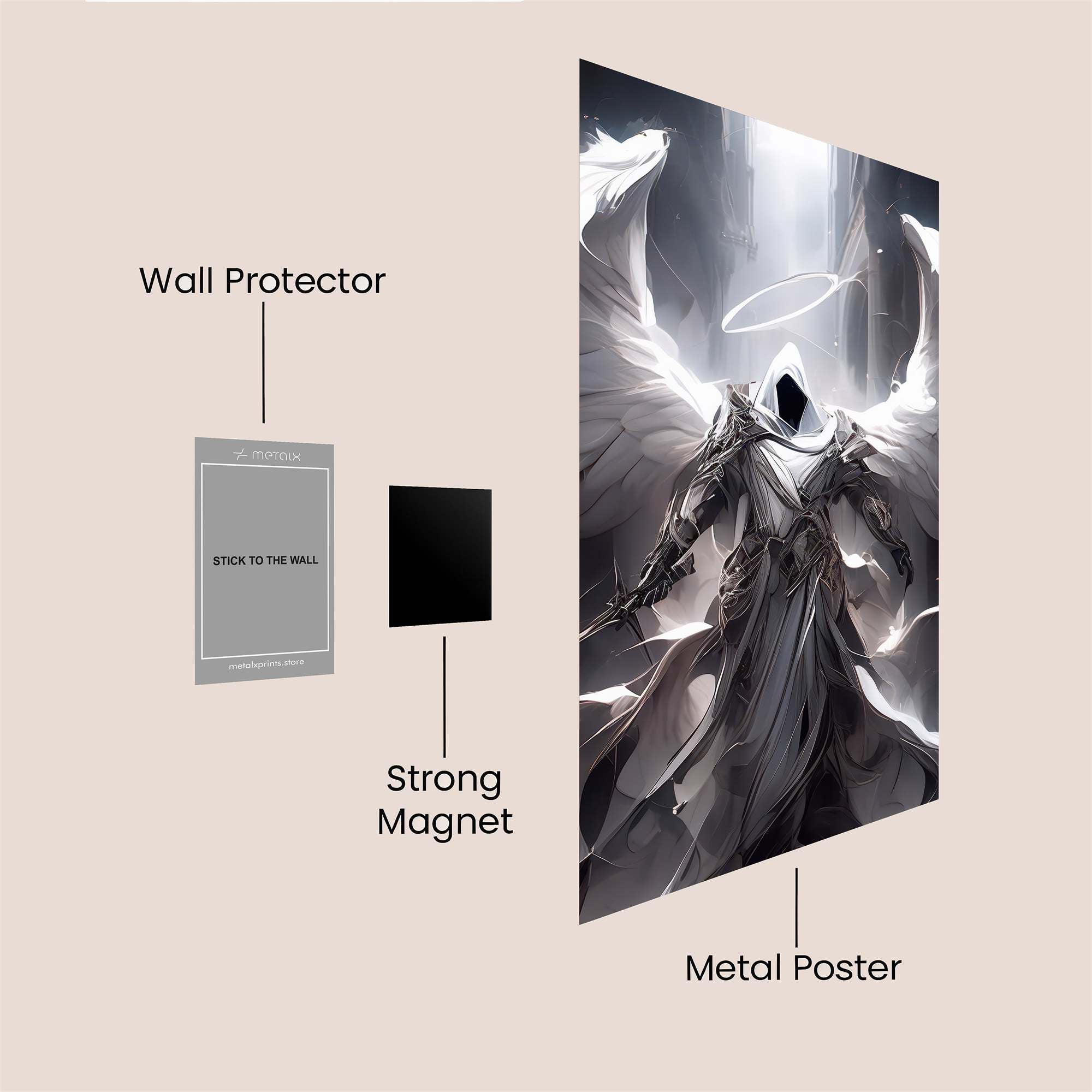 Angel Ascendant Safe Wall Magnetic / M