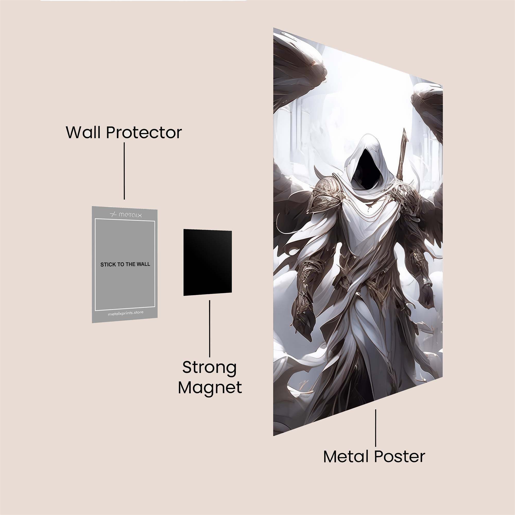 Angel Ascendant Safe Wall Magnetic / M