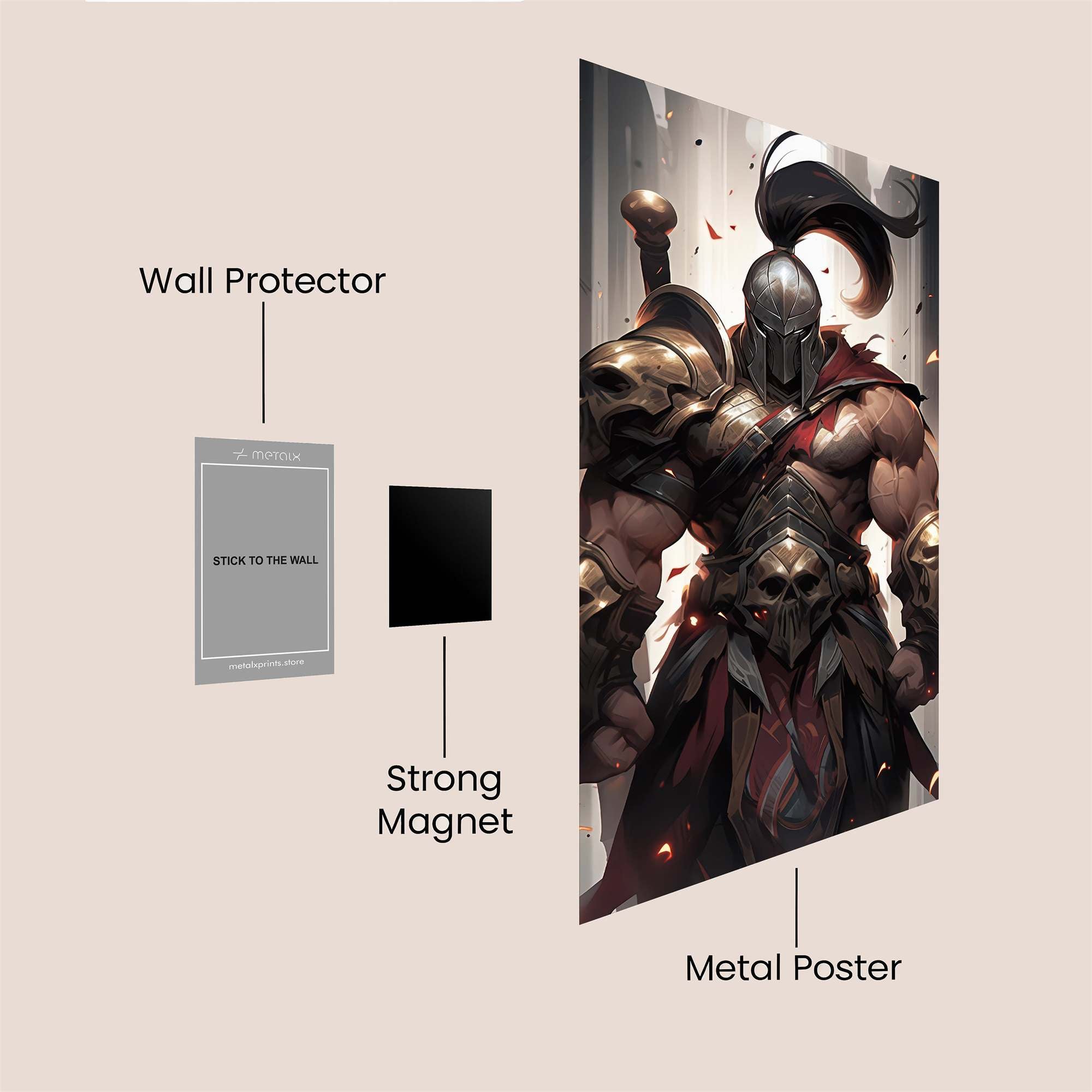 Warrior Resolute Safe Wall Magnetic / M