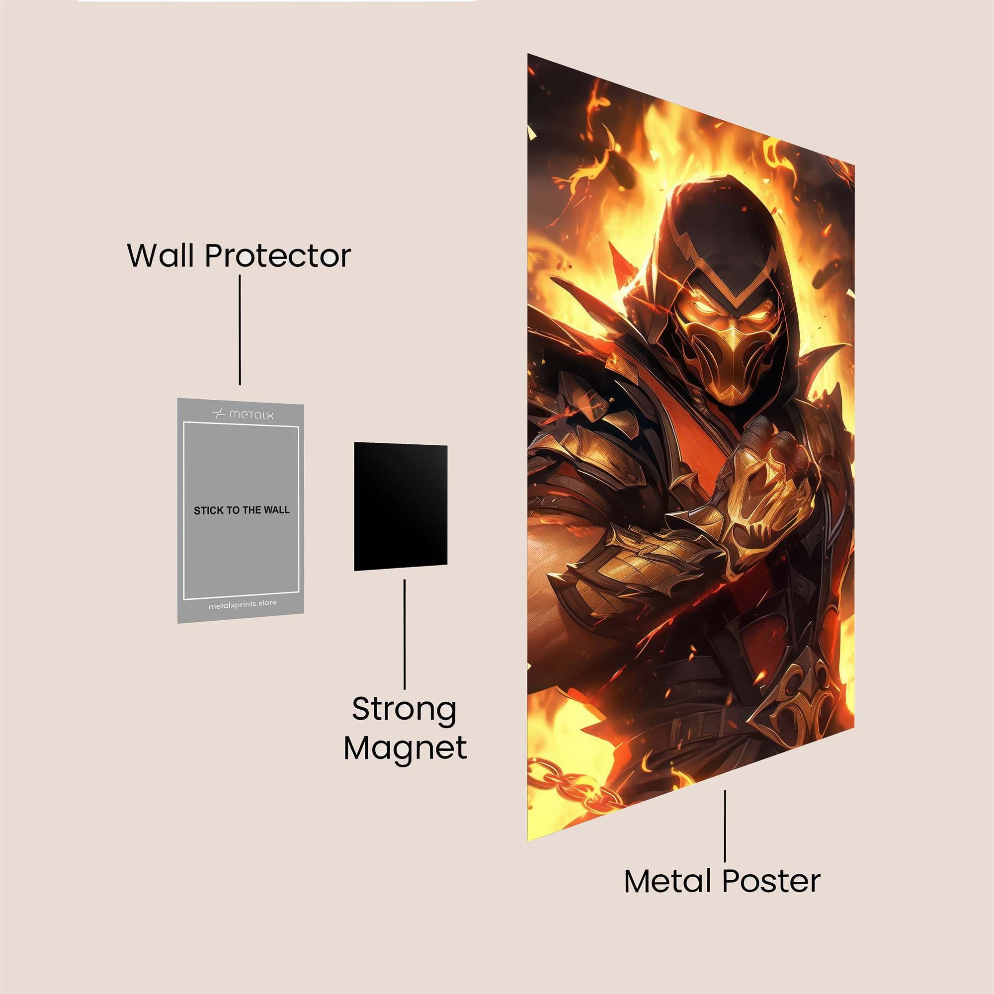 Scorpion Inferno Safe Wall Magnetic / M