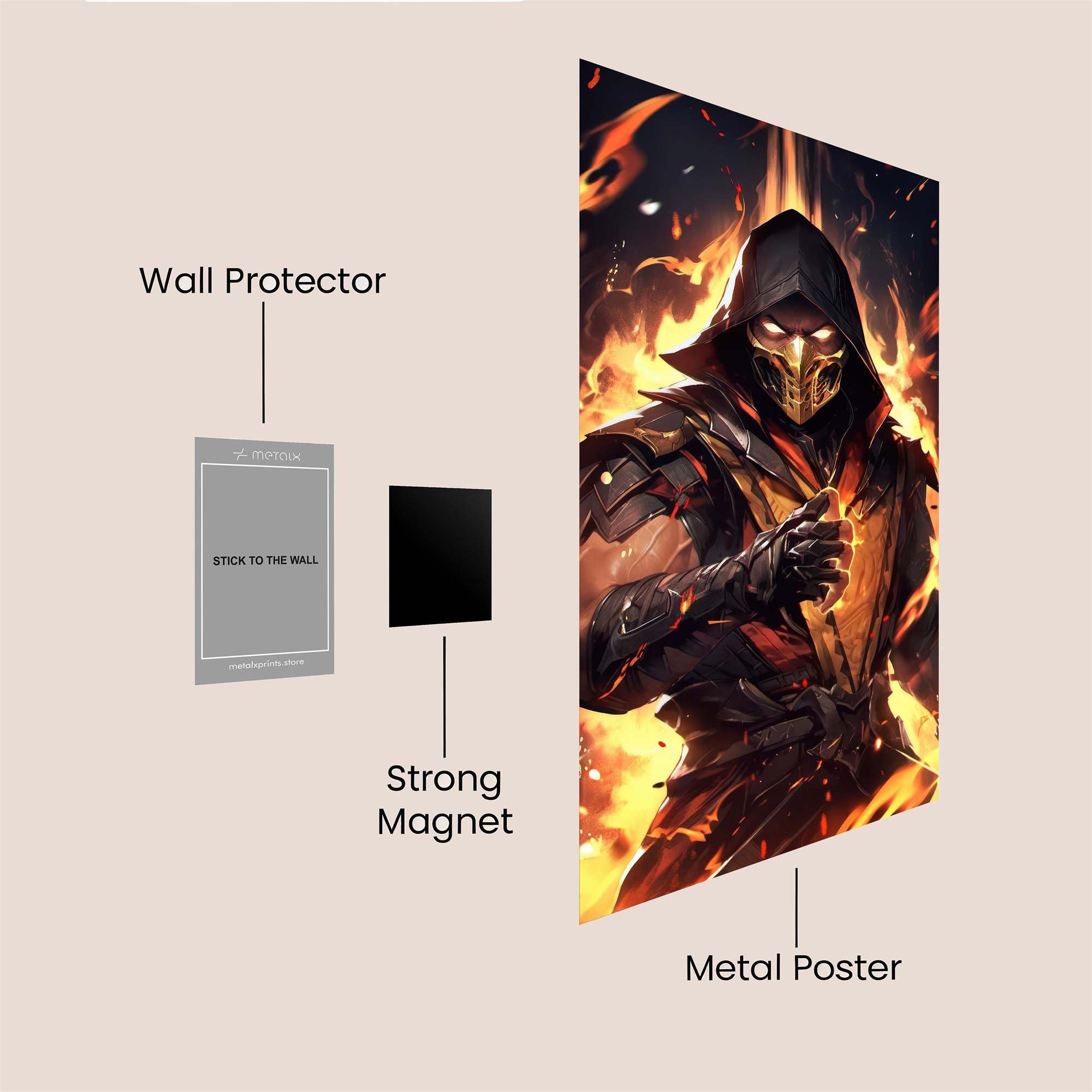 Scorpion Inferno Safe Wall Magnetic / M