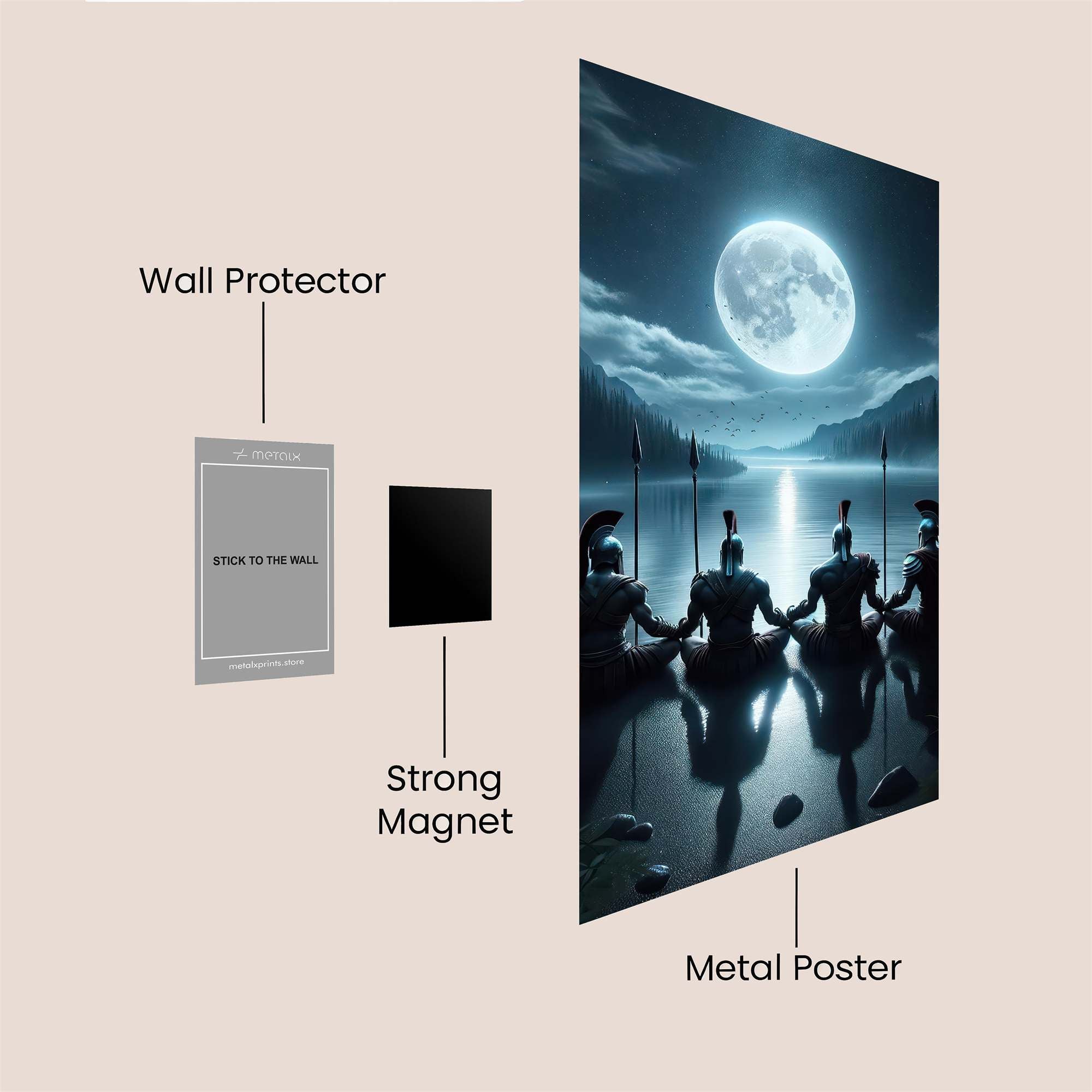 Spartans Serene Safe Wall Magnetic / M