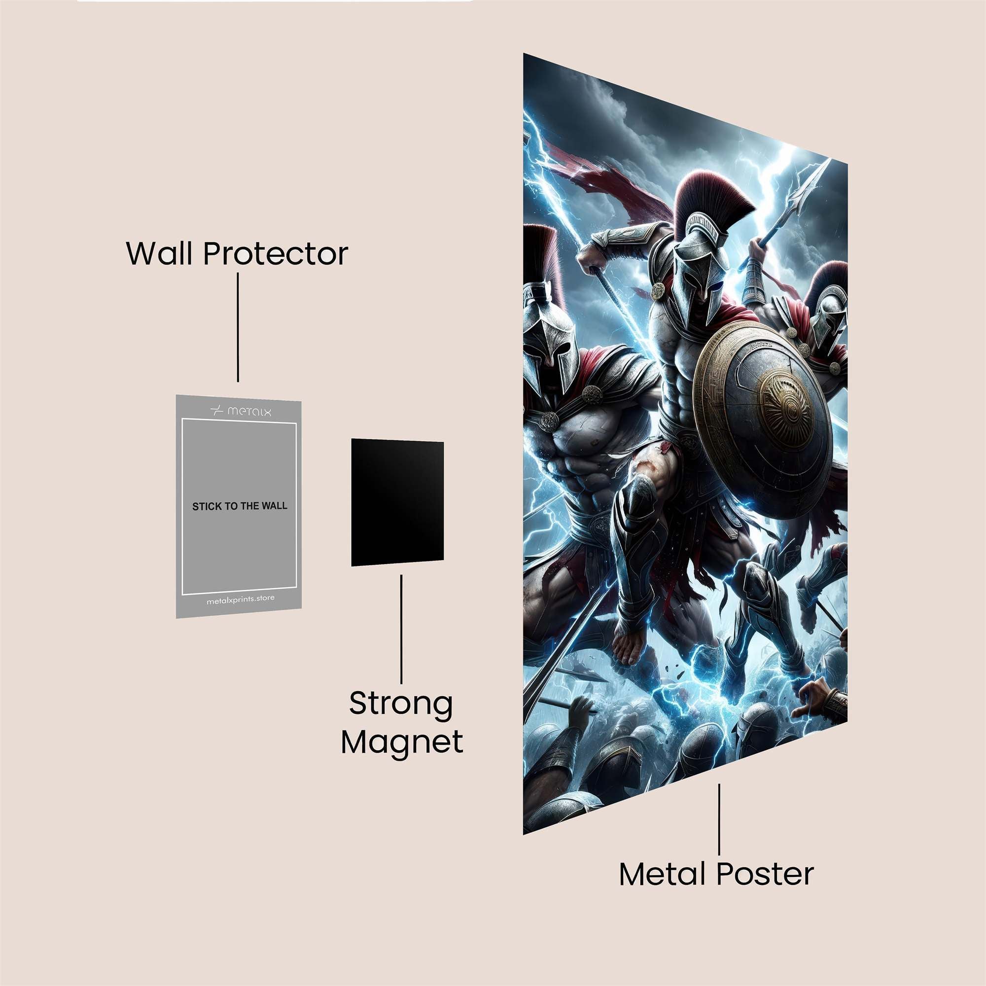Spartans Thunder Safe Wall Magnetic / M